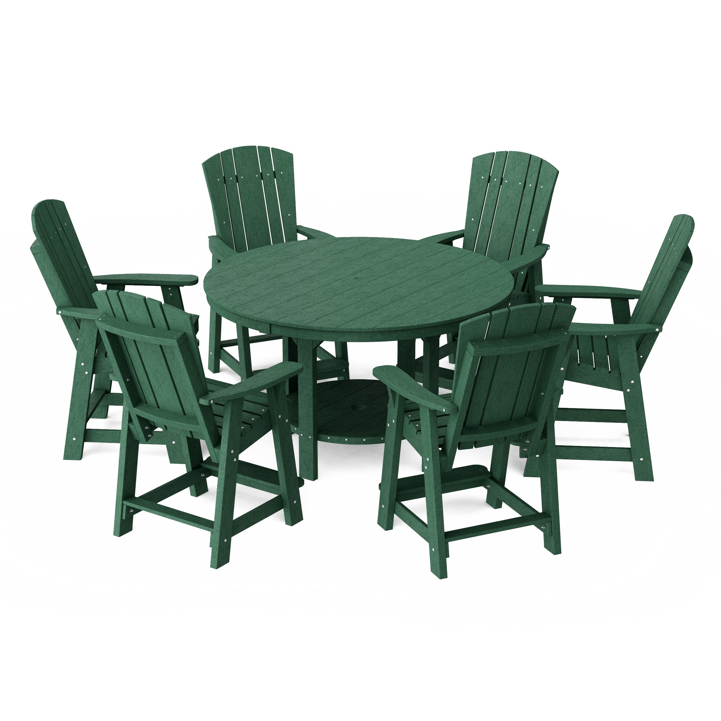 Heritage 7-Piece Round Counter Height Dining Set