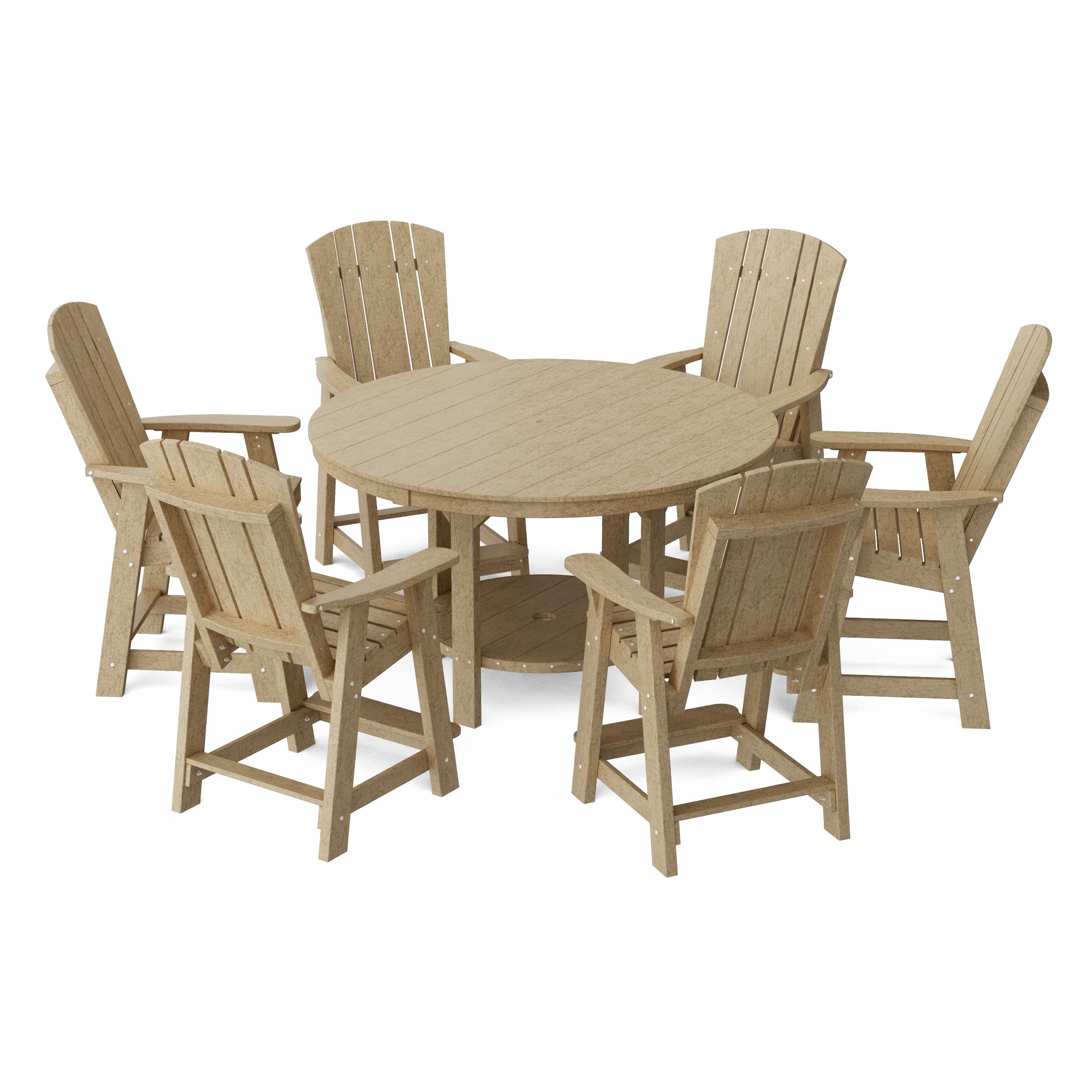 Heritage 7-Piece Round Counter Height Dining Set