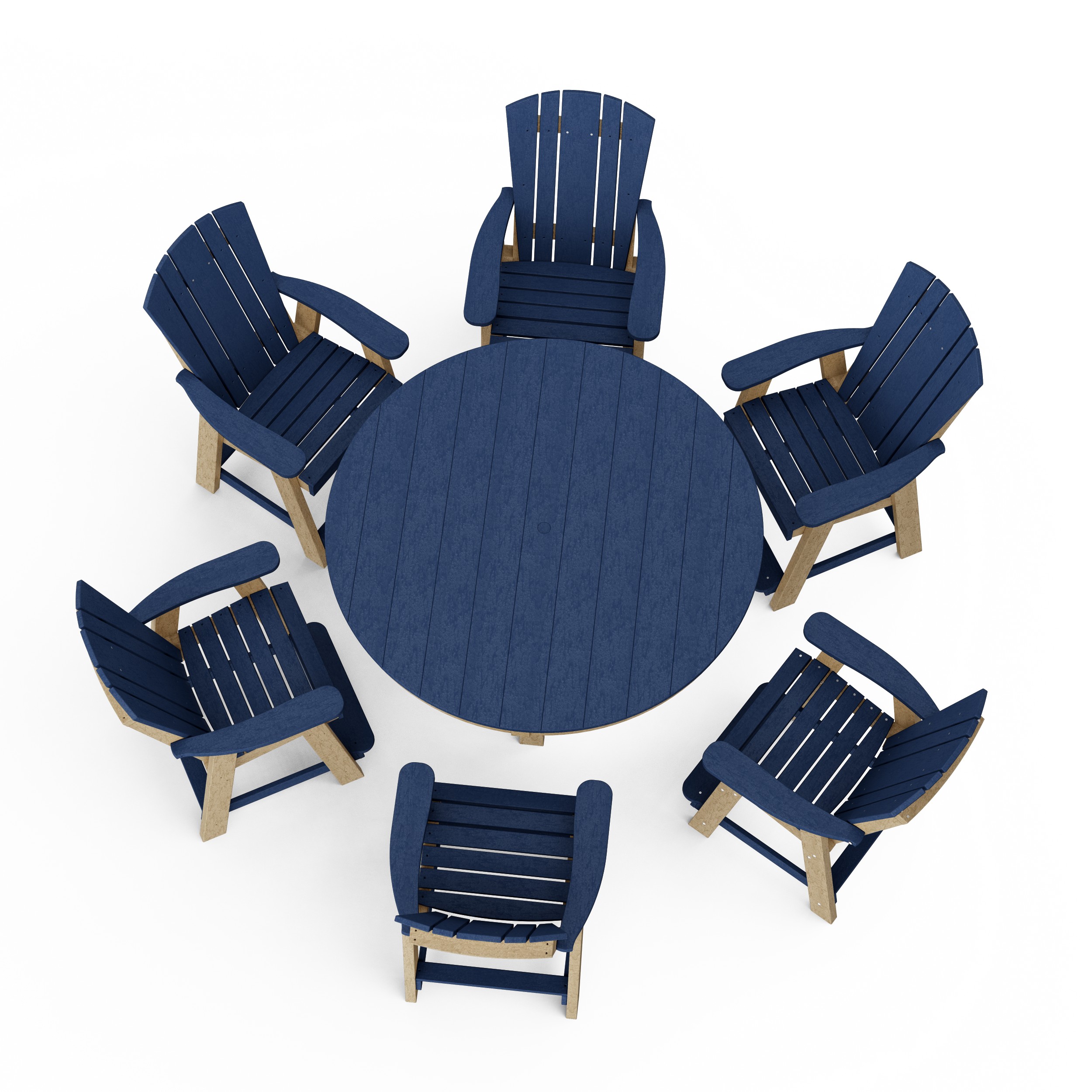 Heritage 7-Piece Round Counter Height Dining Set