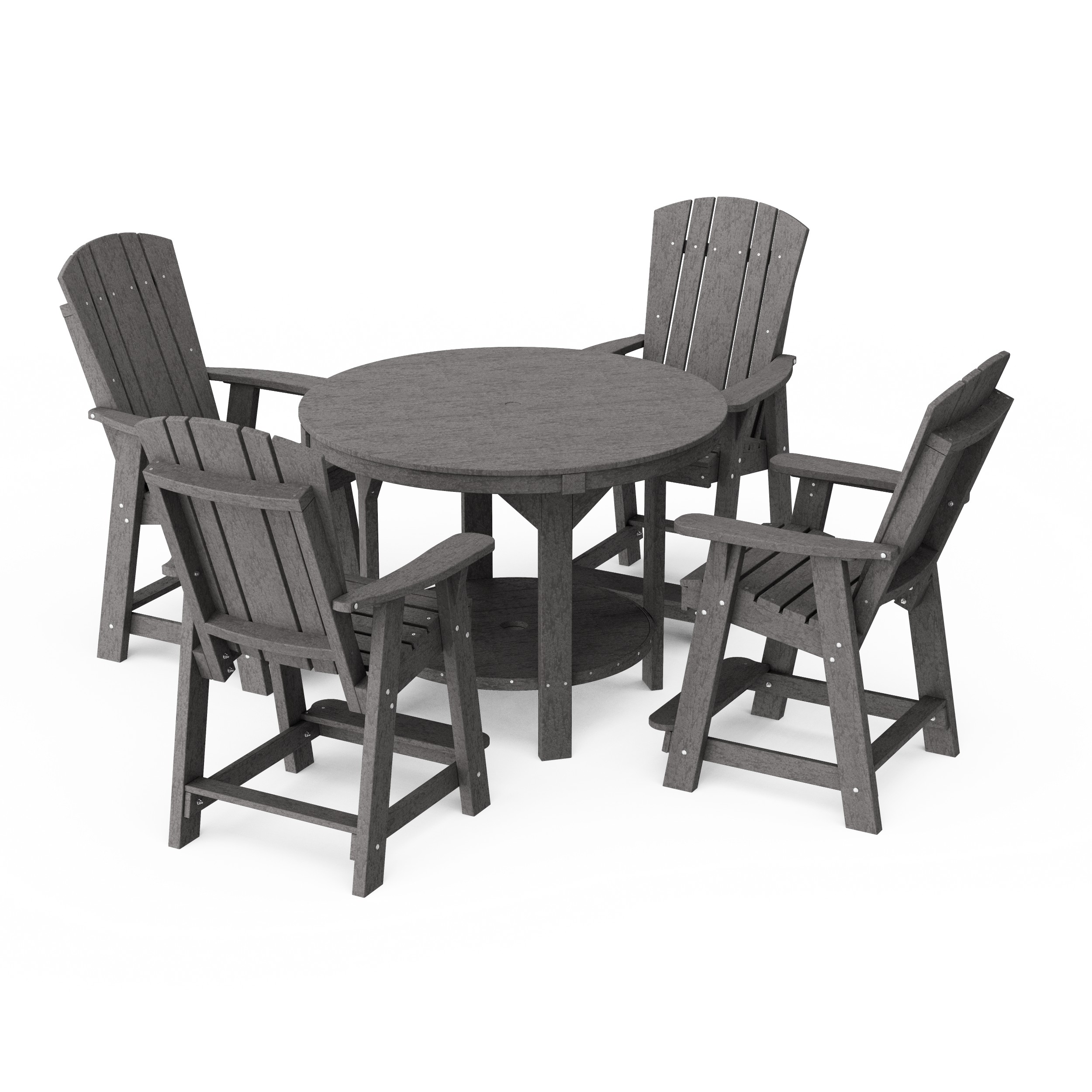 Heritage 5-Piece Round Counter Height Dining Set
