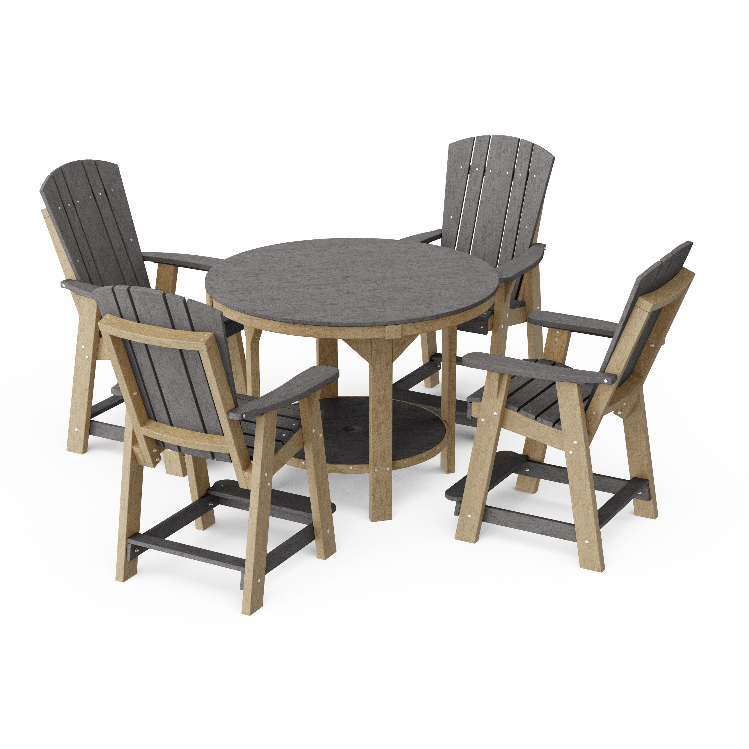 Heritage 5-Piece Round Counter Height Dining Set