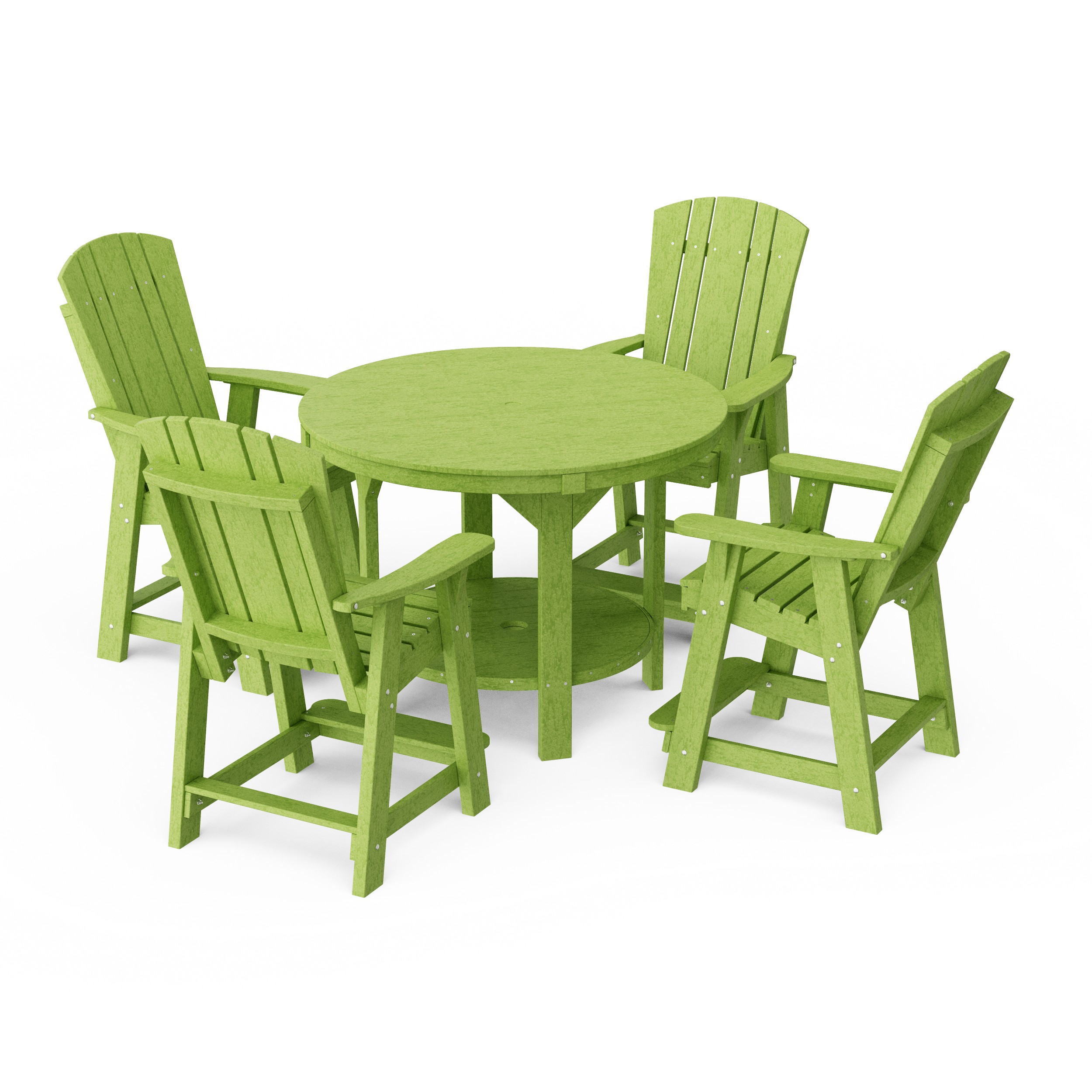 Heritage 5-Piece Round Counter Height Dining Set