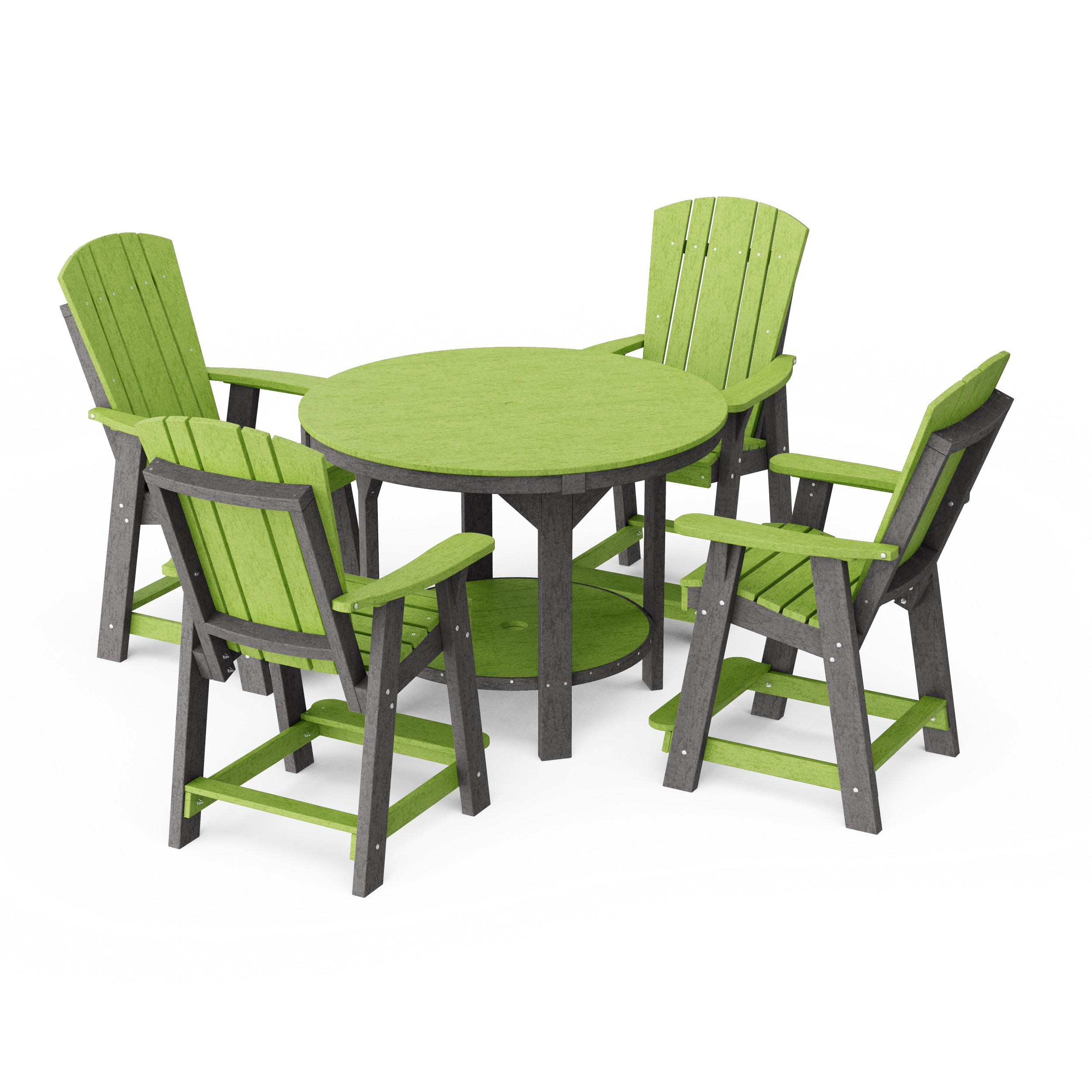 Heritage 5-Piece Round Counter Height Dining Set