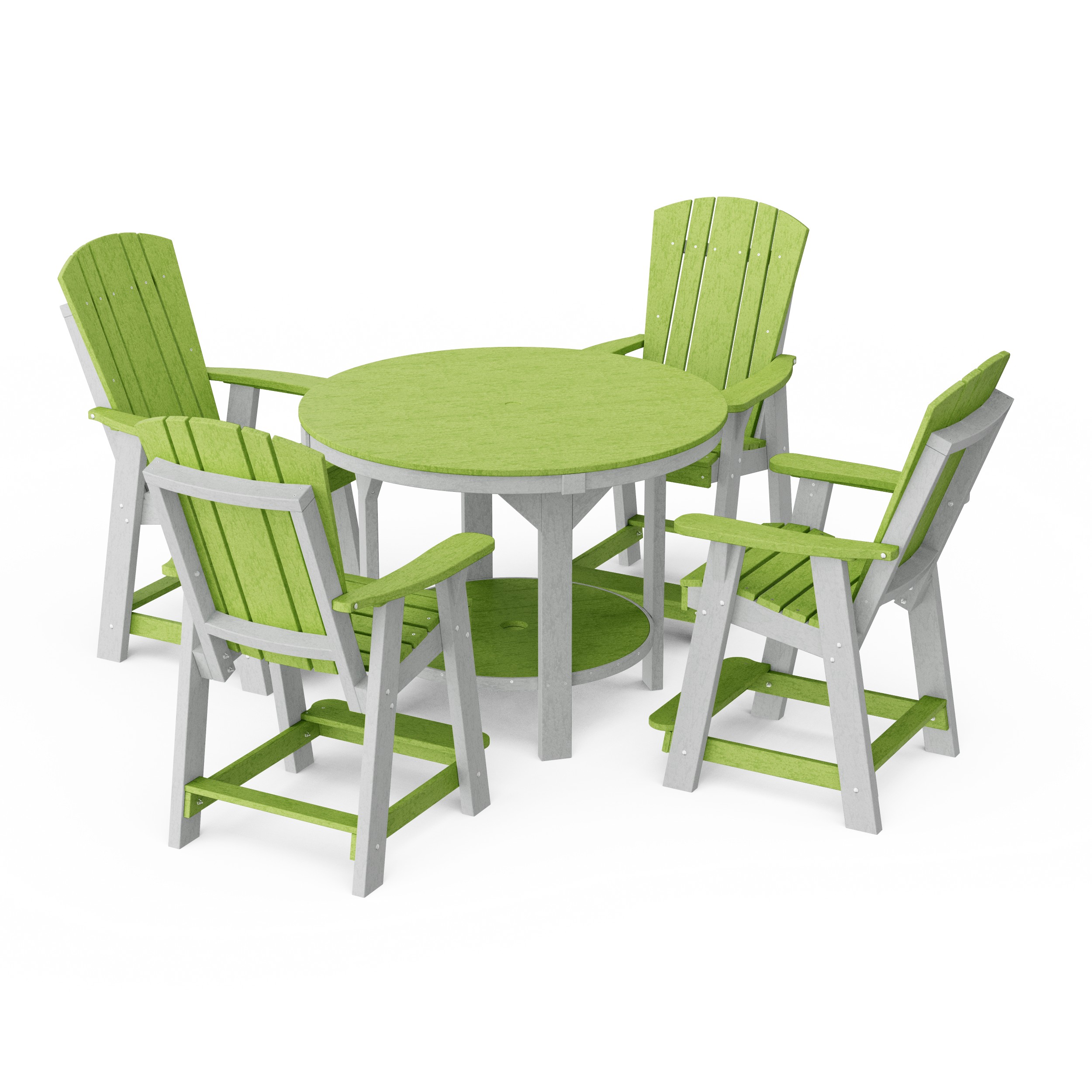 Heritage 5-Piece Round Counter Height Dining Set