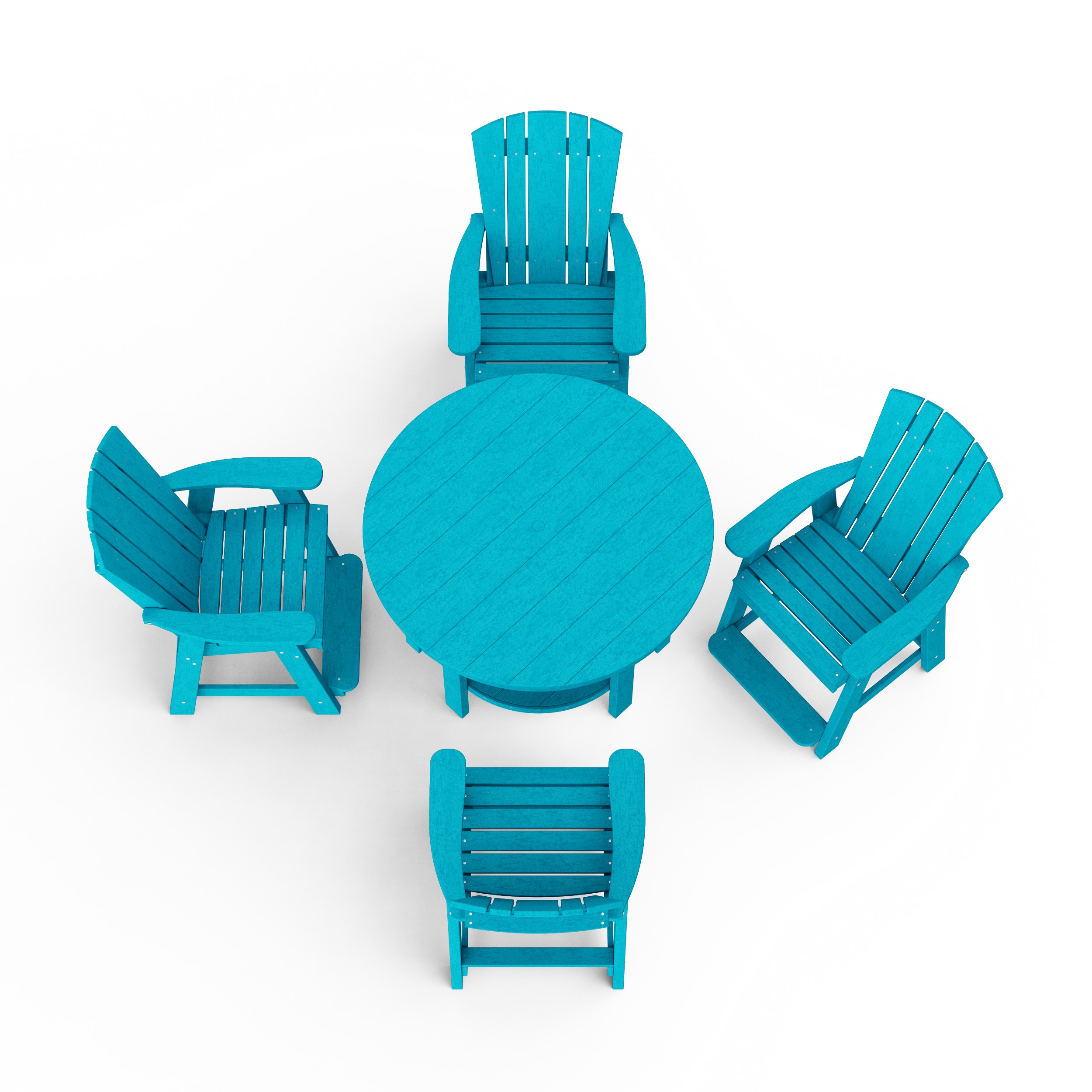 Heritage 5-Piece Round Counter Height Dining Set