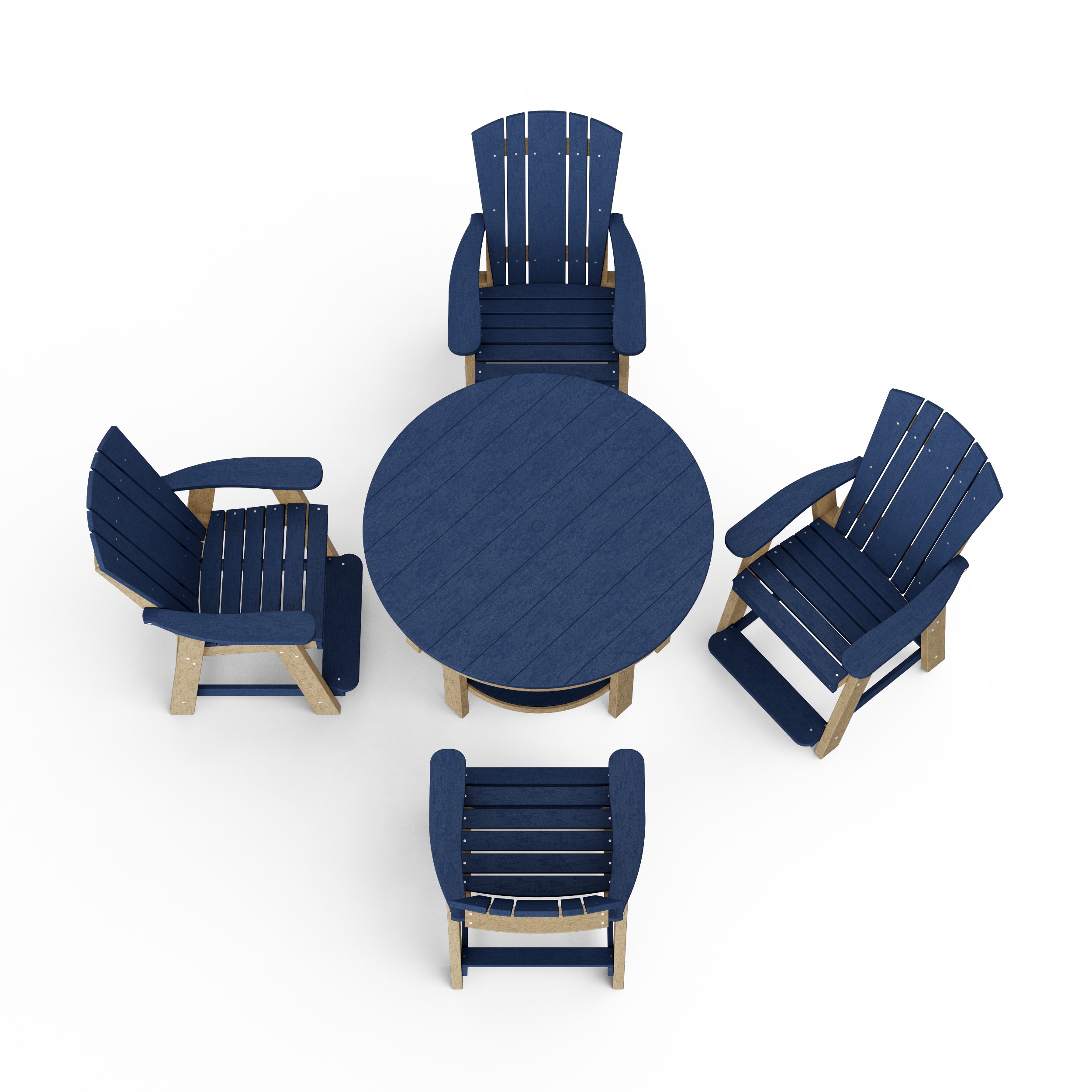 Heritage 5-Piece Round Counter Height Dining Set