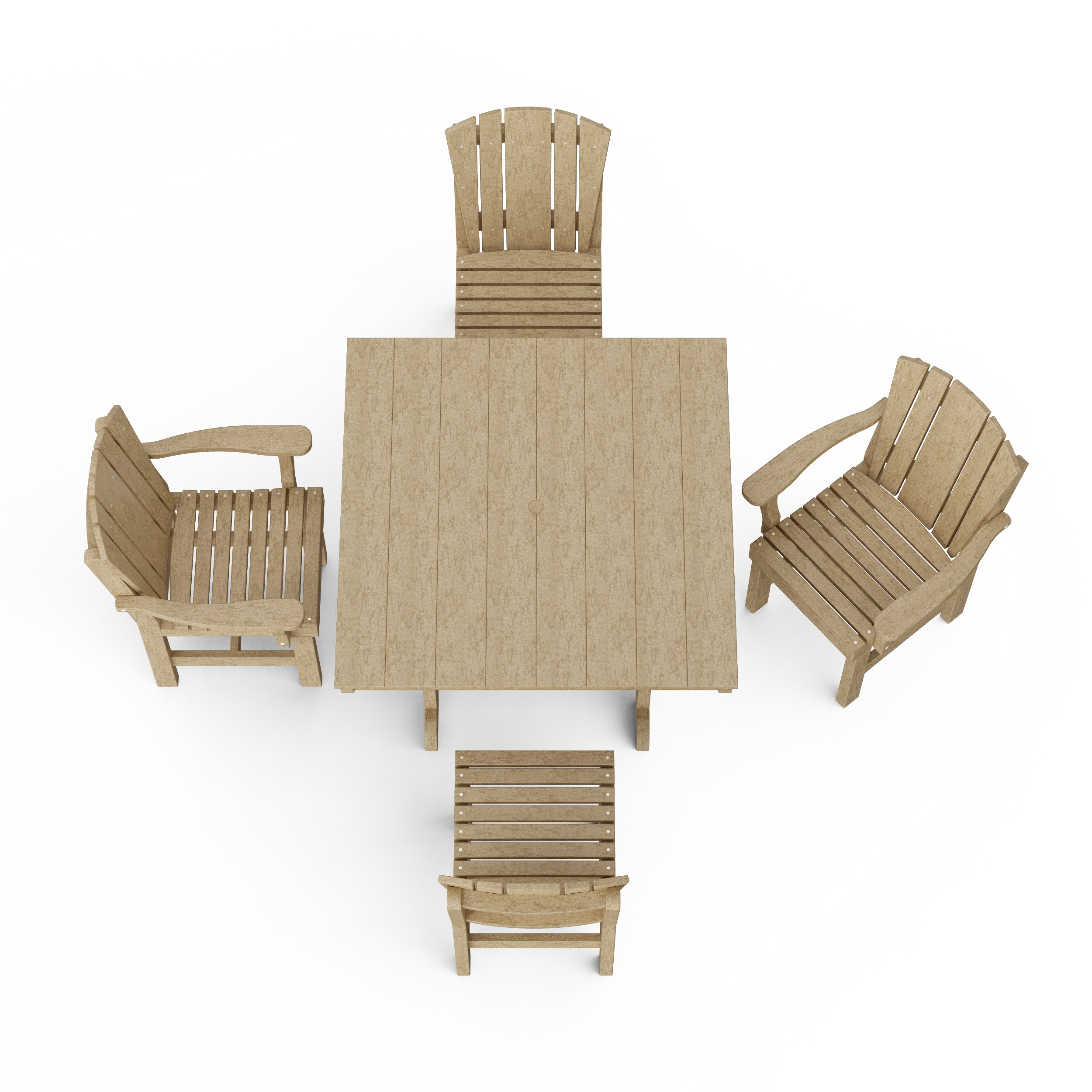 Heritage 5-Piece Square Dining Set