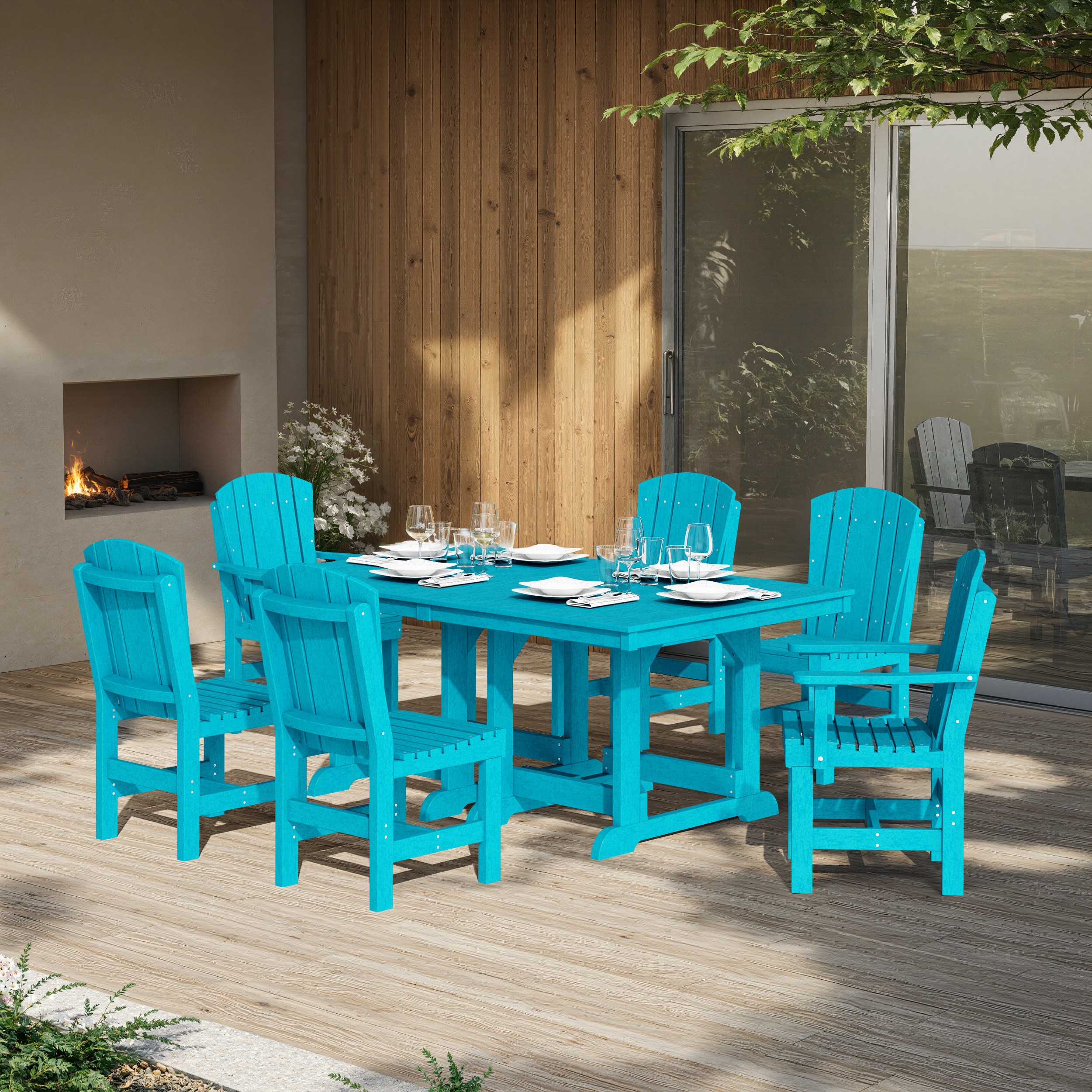 Heritage 7-Piece Rectangular Dining Set