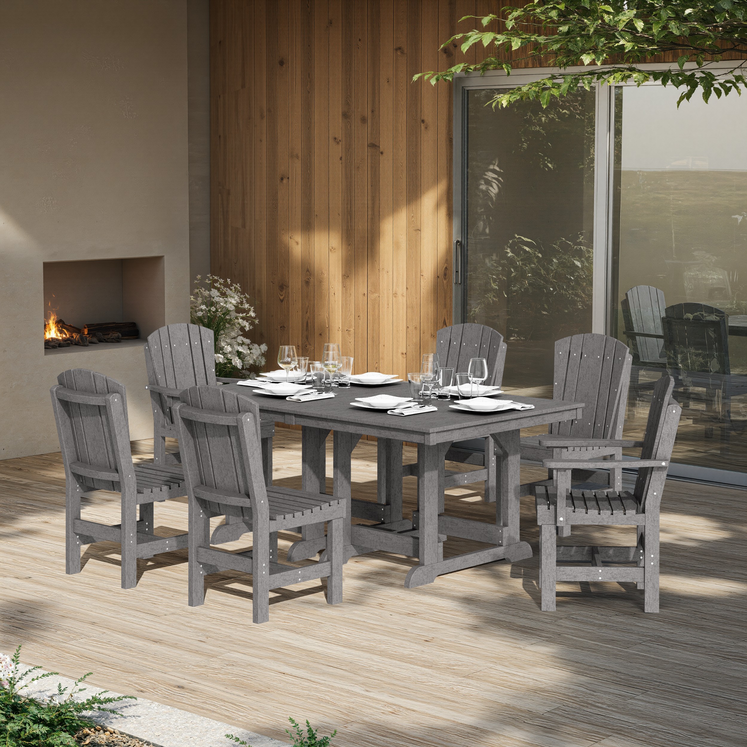 Heritage 7-Piece Rectangular Dining Set