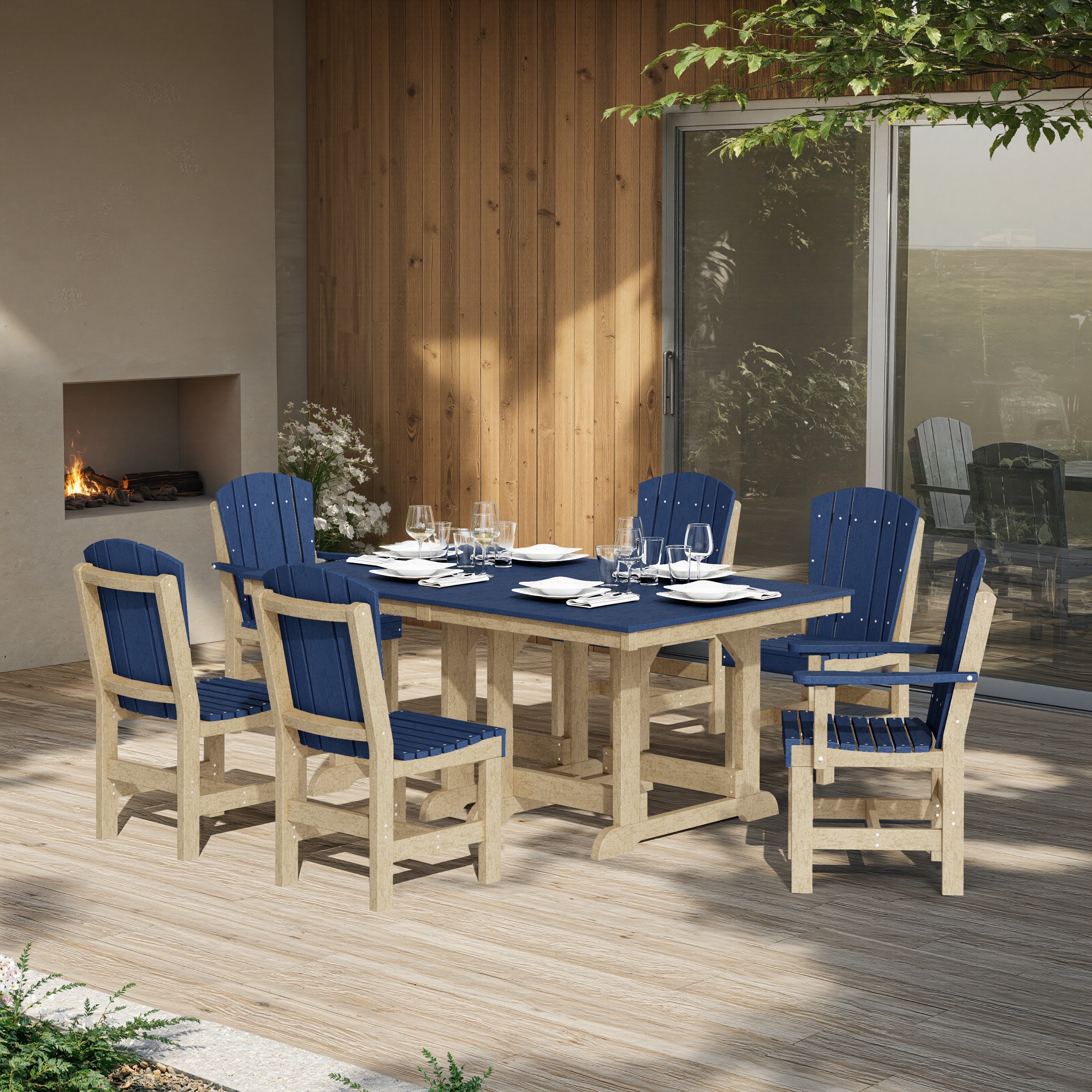 Heritage 7-Piece Rectangular Dining Set