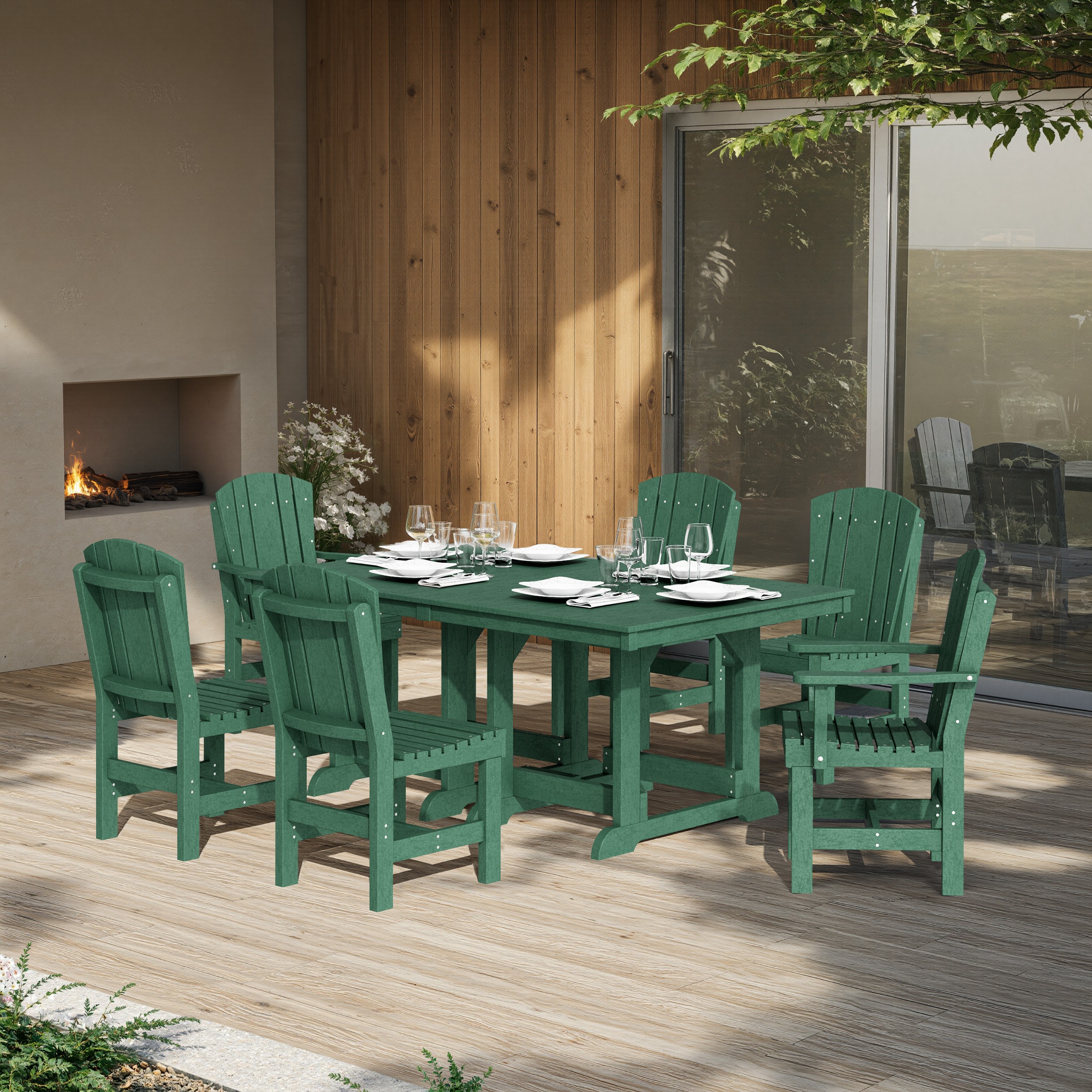 Heritage 7-Piece Rectangular Dining Set