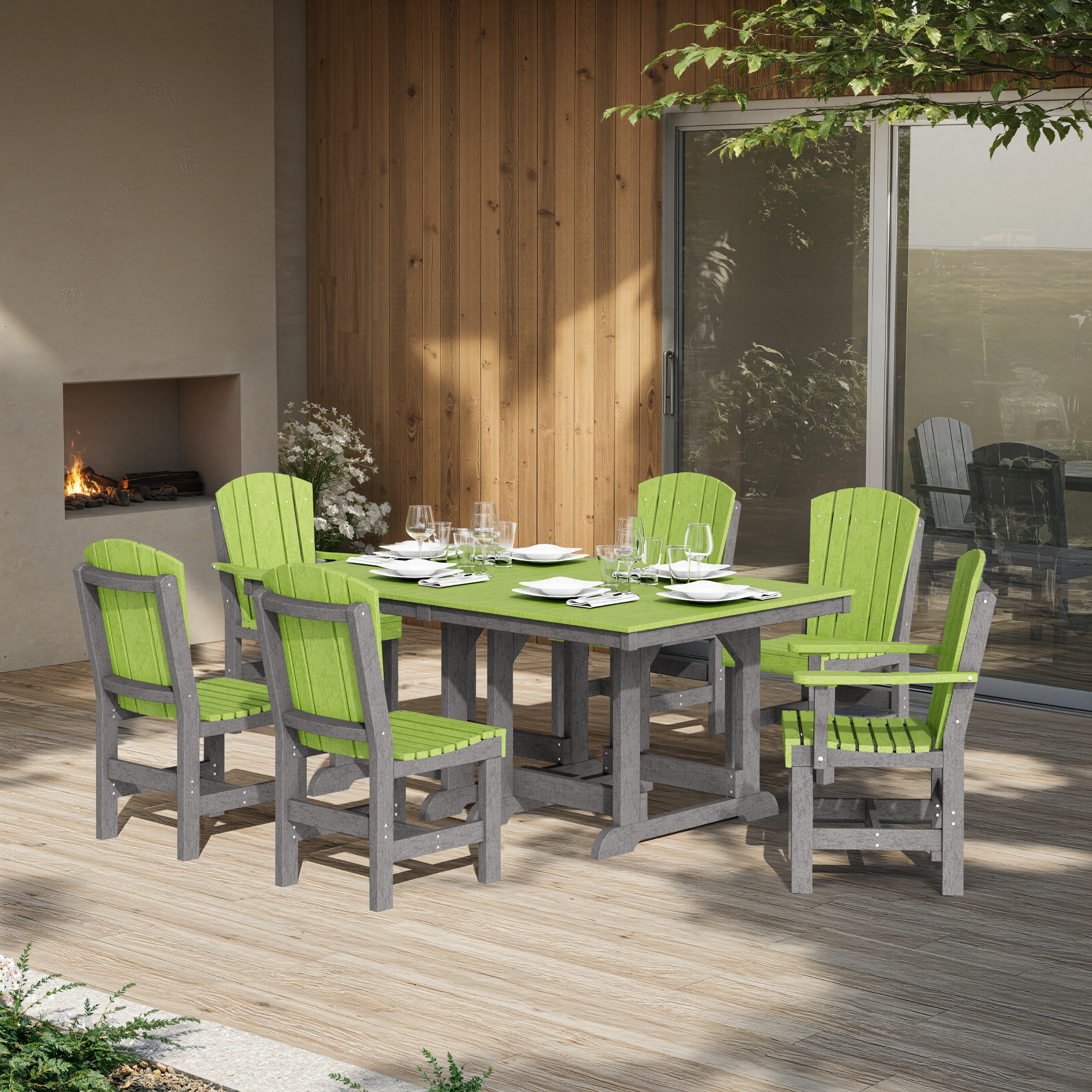 Heritage 7-Piece Rectangular Dining Set