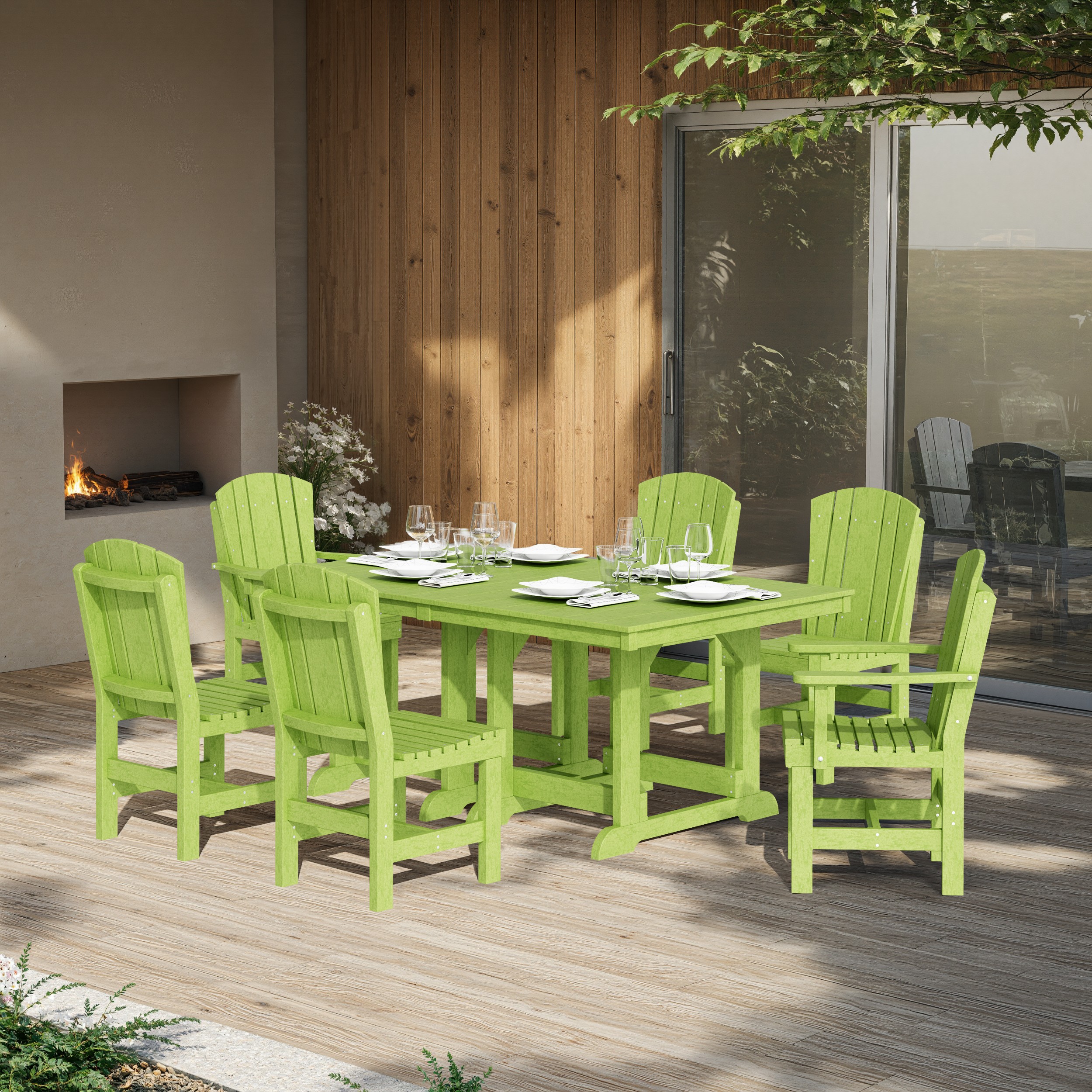 Heritage 7-Piece Rectangular Dining Set