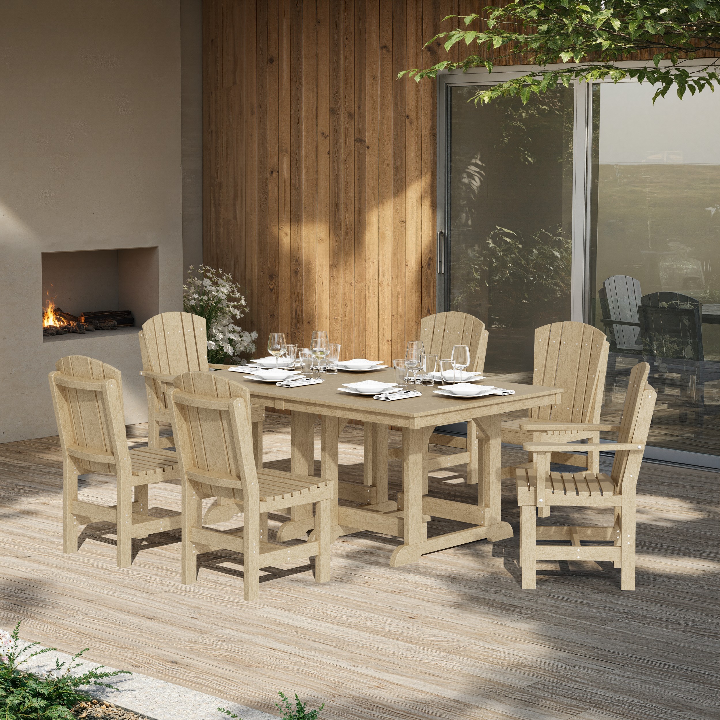 Heritage 7-Piece Rectangular Dining Set