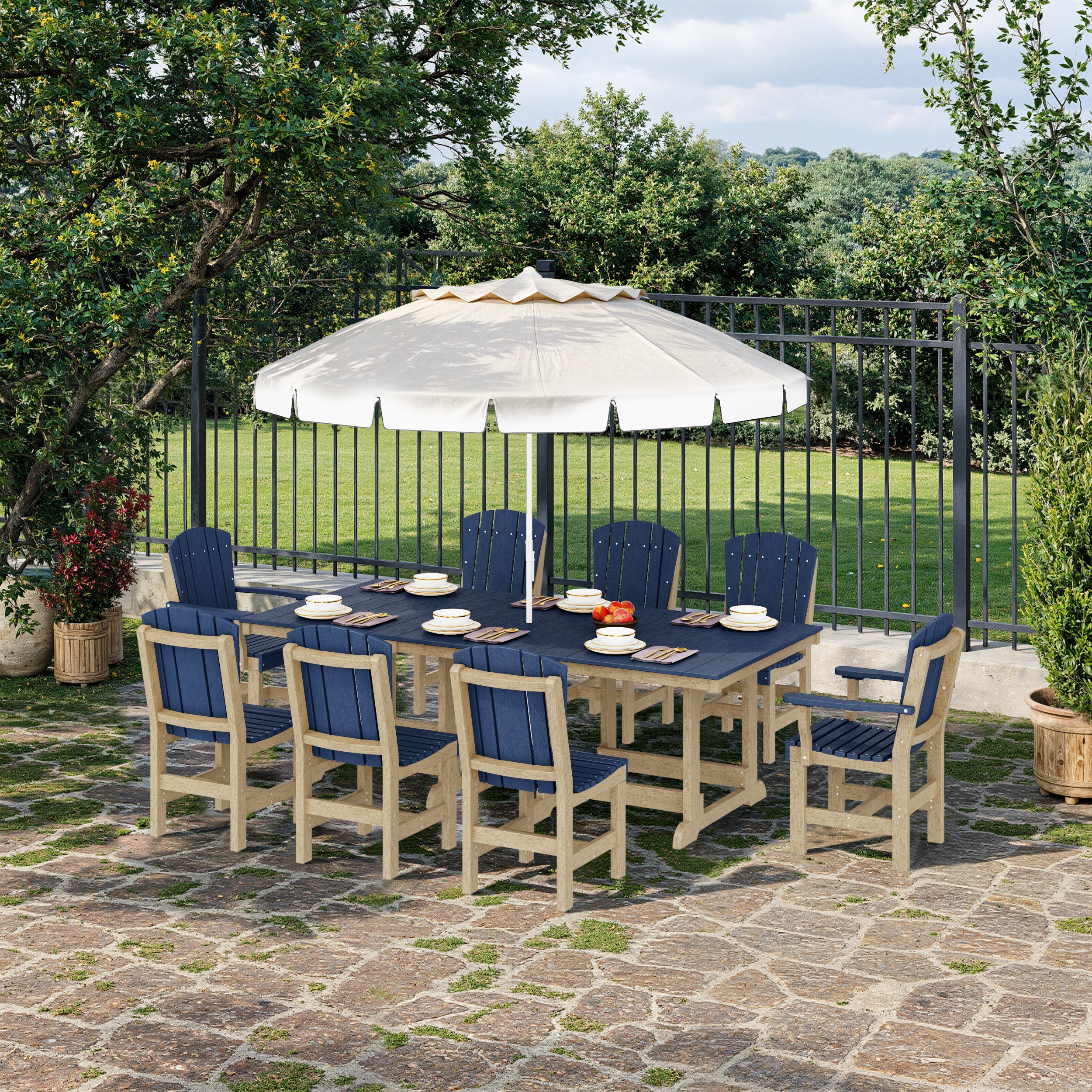 Heritage 9-Piece Rectangular Dining Set