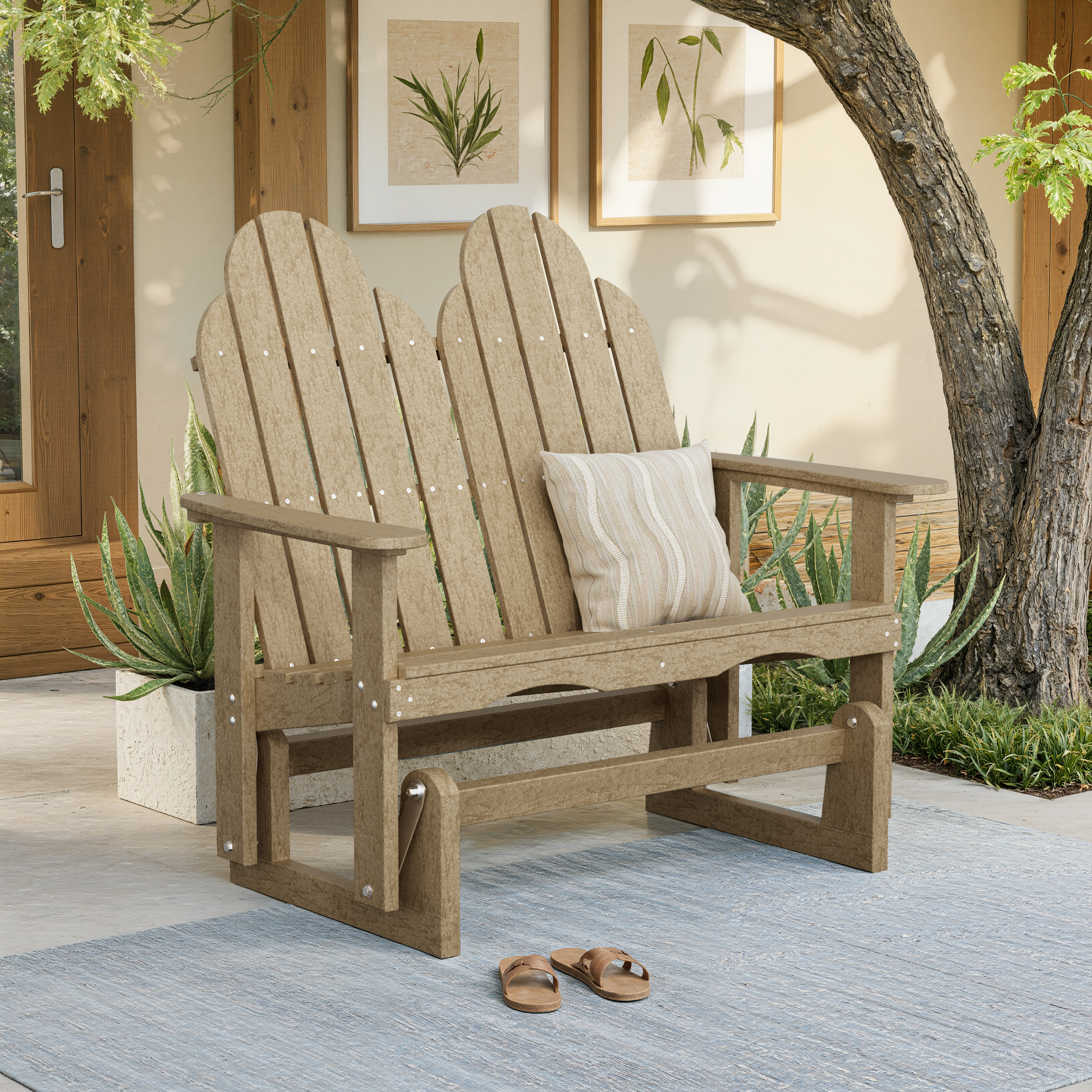 Classic Adirondack Glider