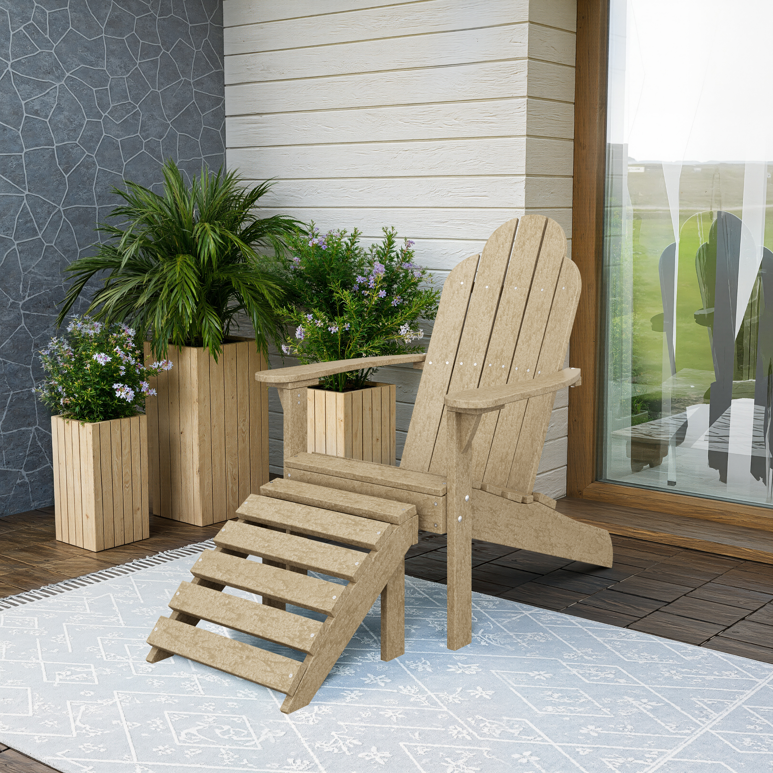 Classic Adirondack Footstool