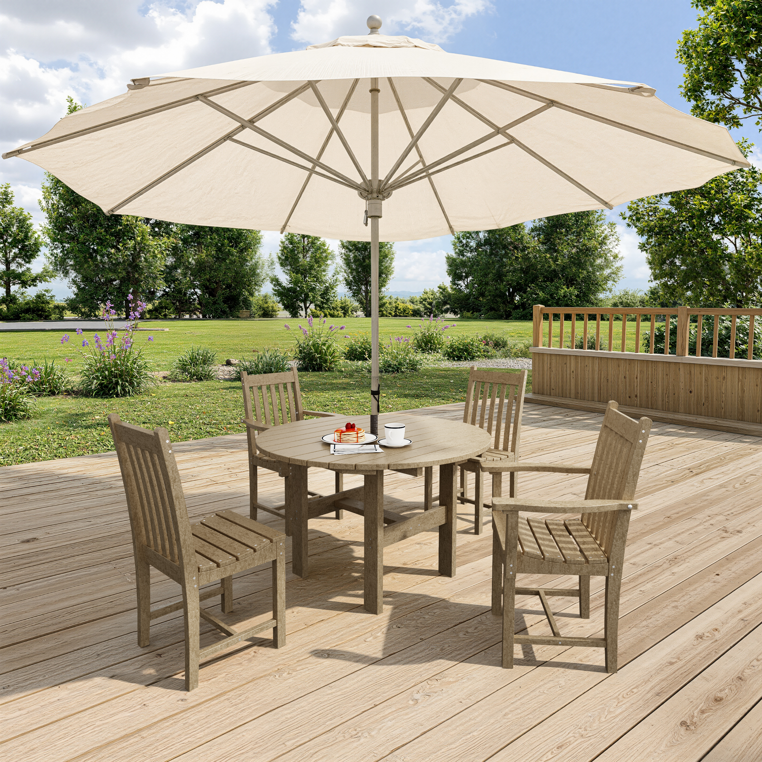 Classic 5-Piece Round Dining Set