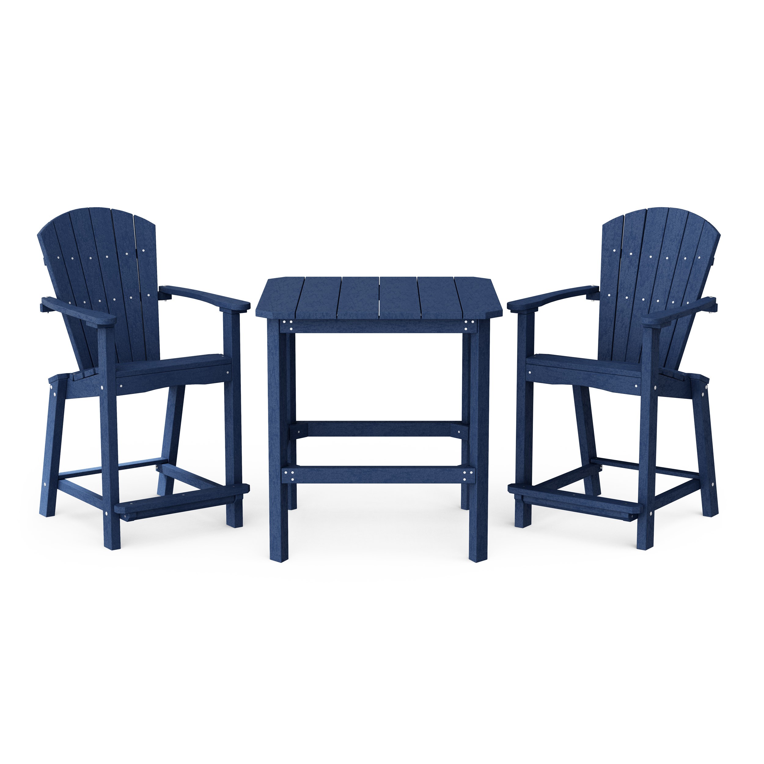 Classic Adirondack 3-Piece Counter Height Bistro Set