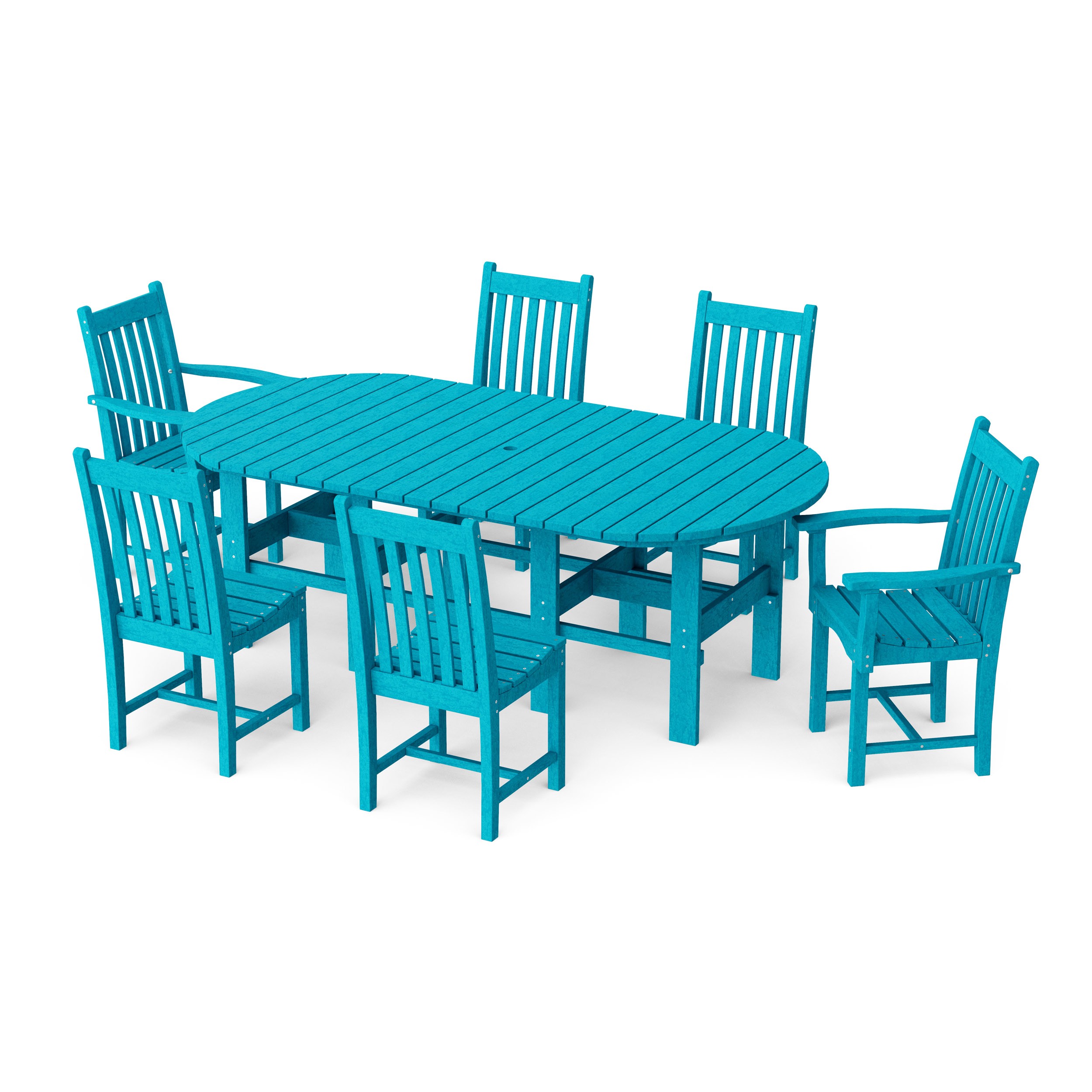 Classic 7-Piece Oval Dining Set