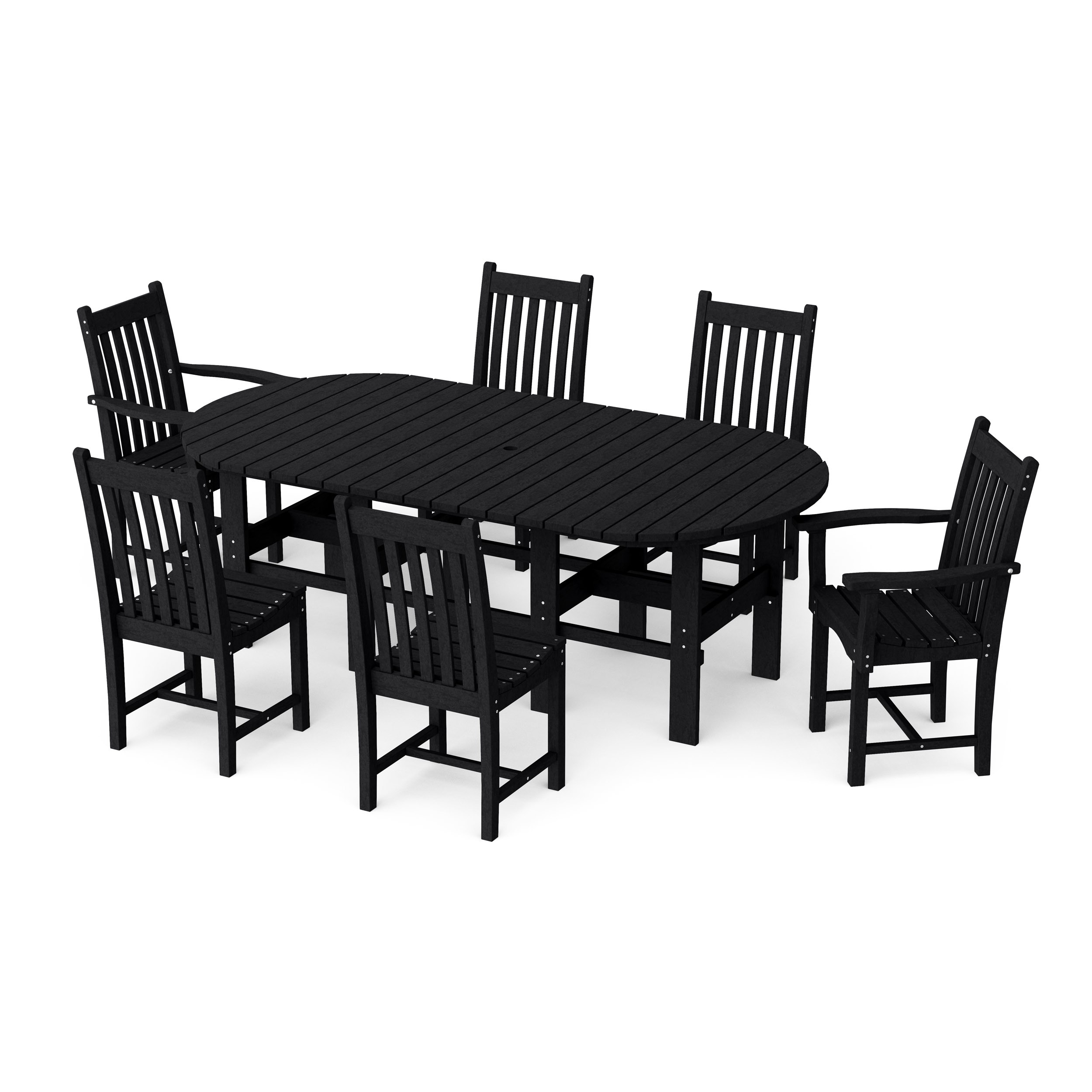 Classic 7-Piece Oval Dining Set