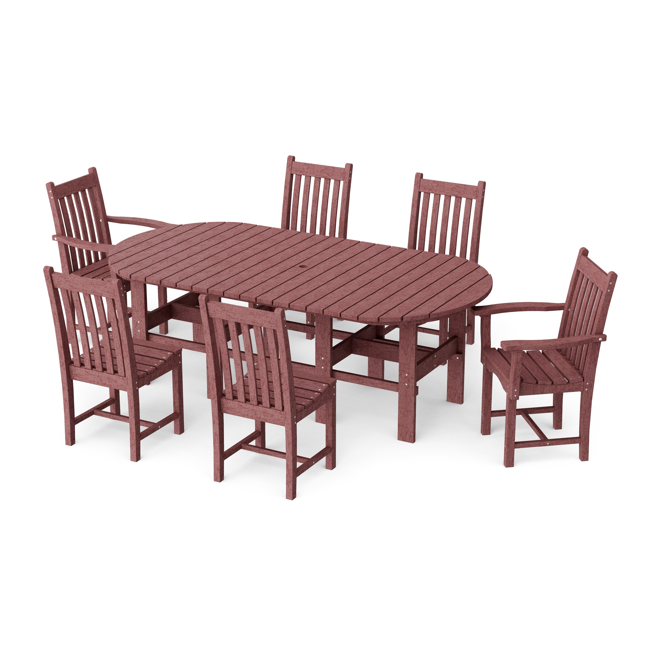 Classic 7-Piece Oval Dining Set