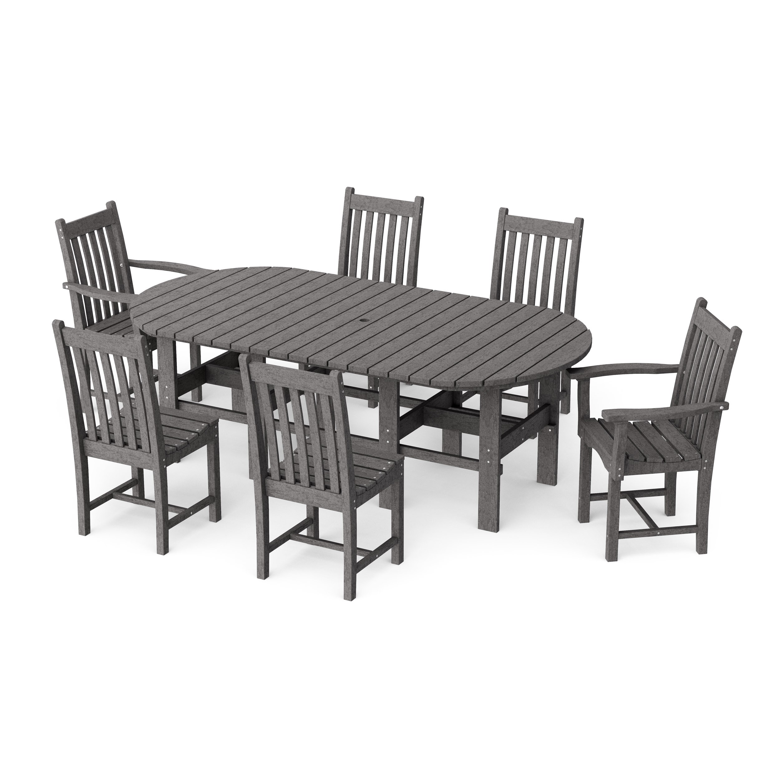 Classic 7-Piece Oval Dining Set