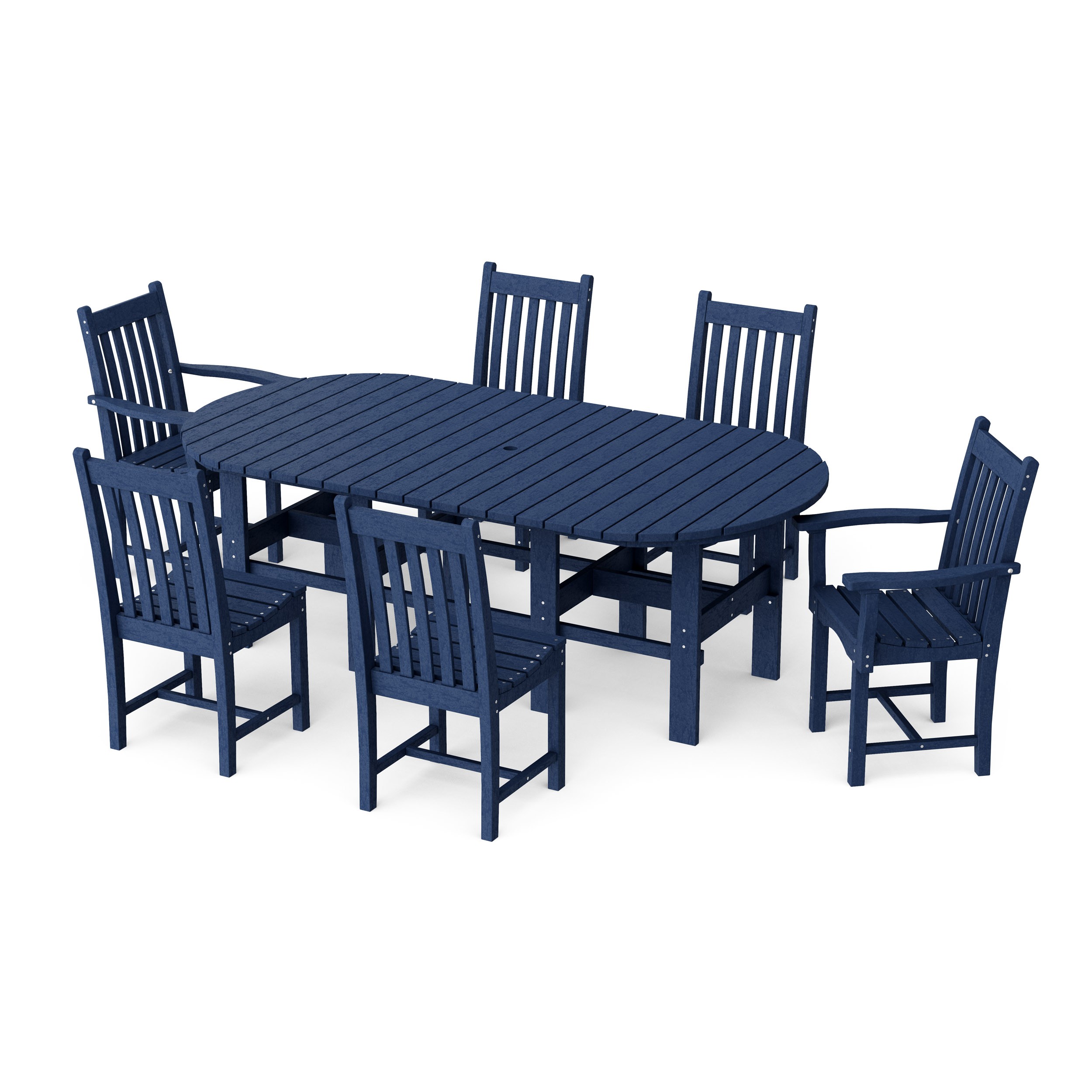 Classic 7-Piece Oval Dining Set