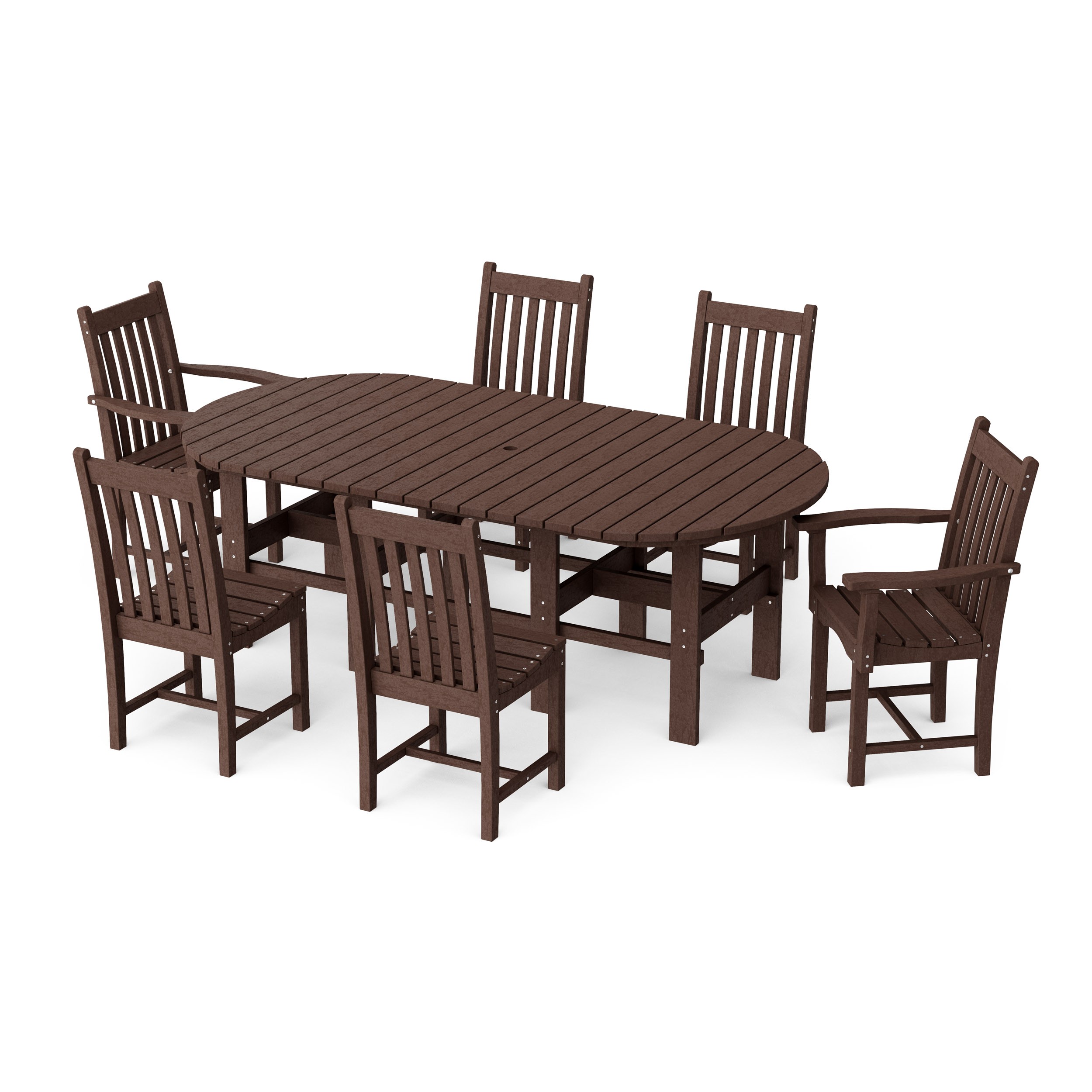Classic 7-Piece Oval Dining Set
