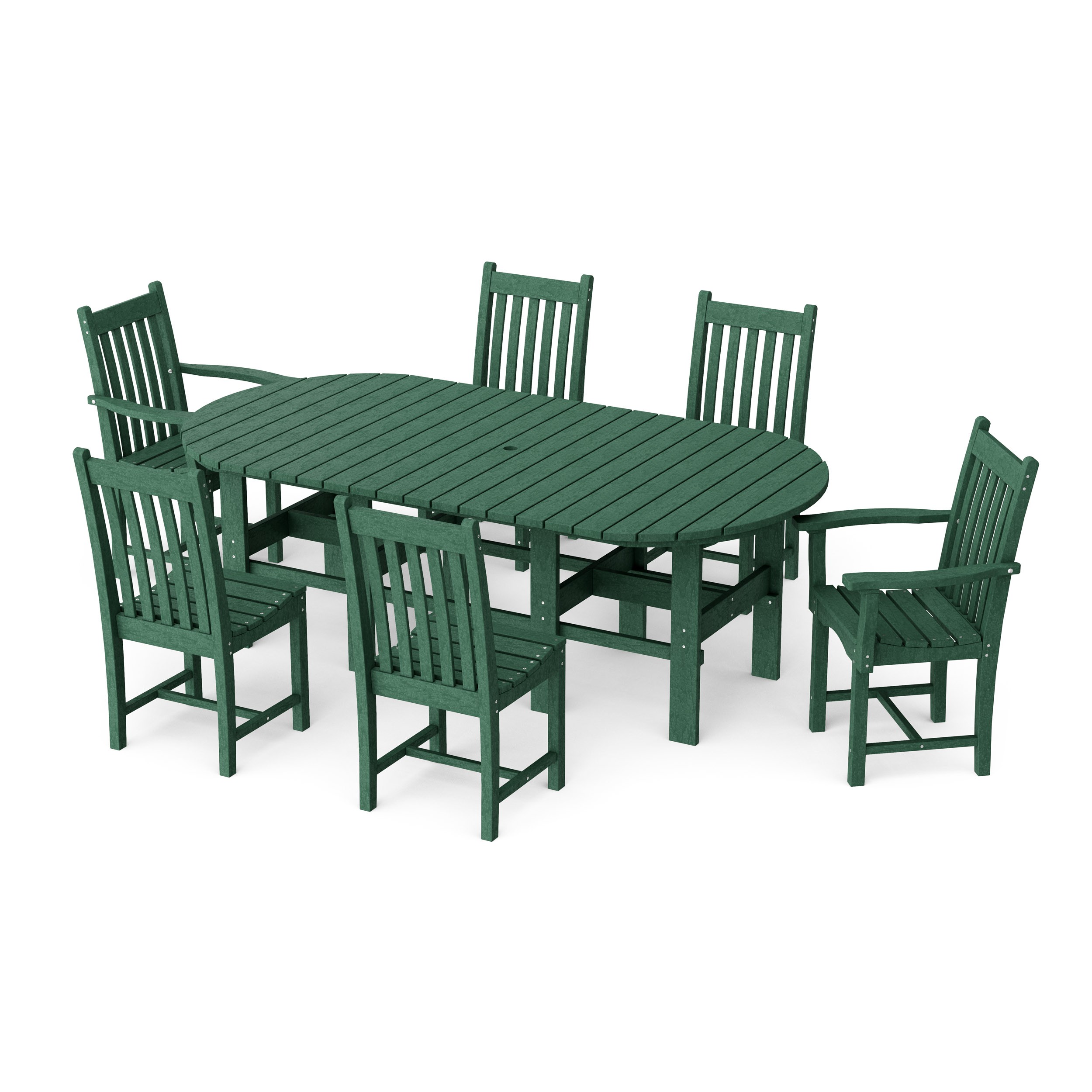 Classic 7-Piece Oval Dining Set