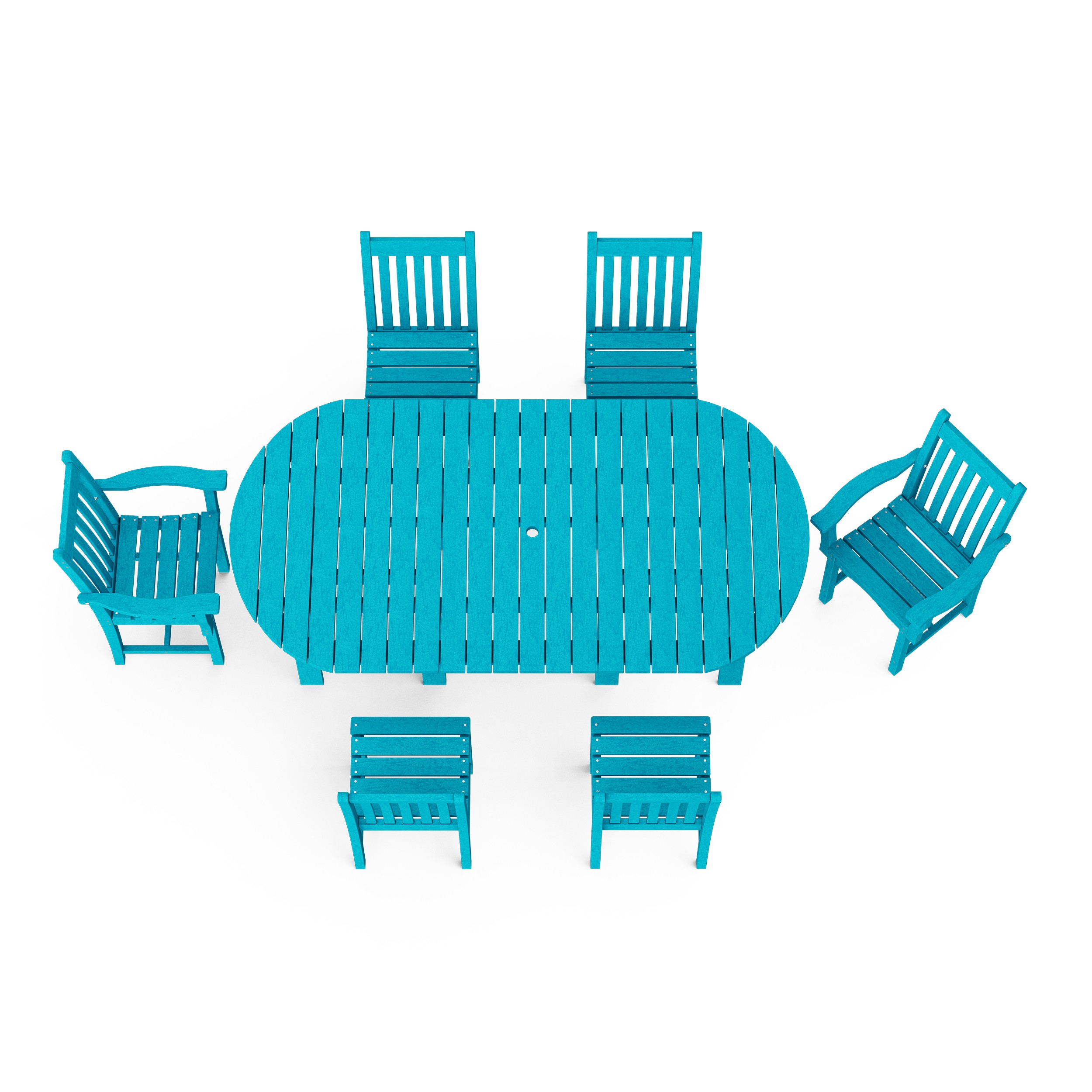 Classic 7-Piece Oval Dining Set