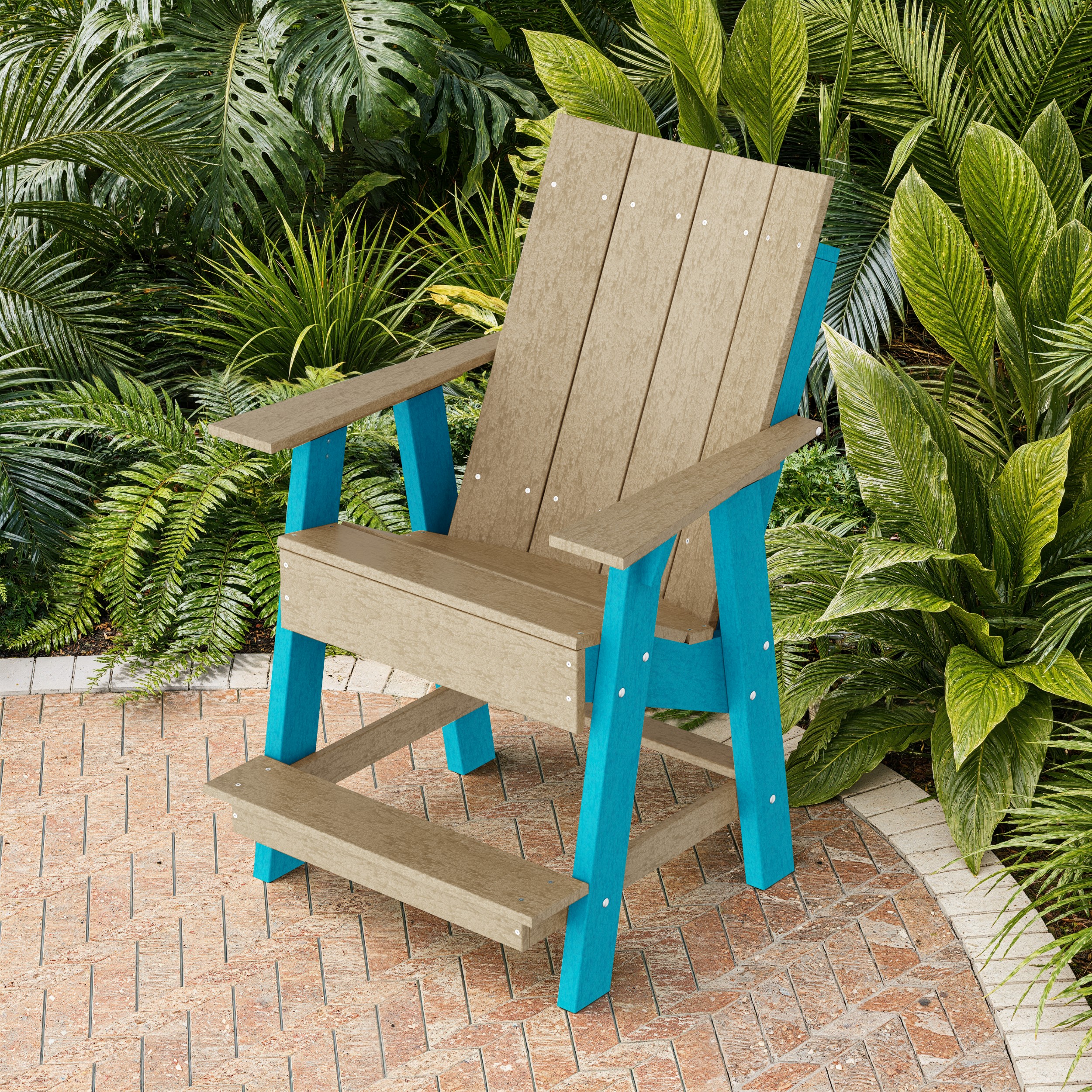 Contemporary Tall Modern Adirondack Chair