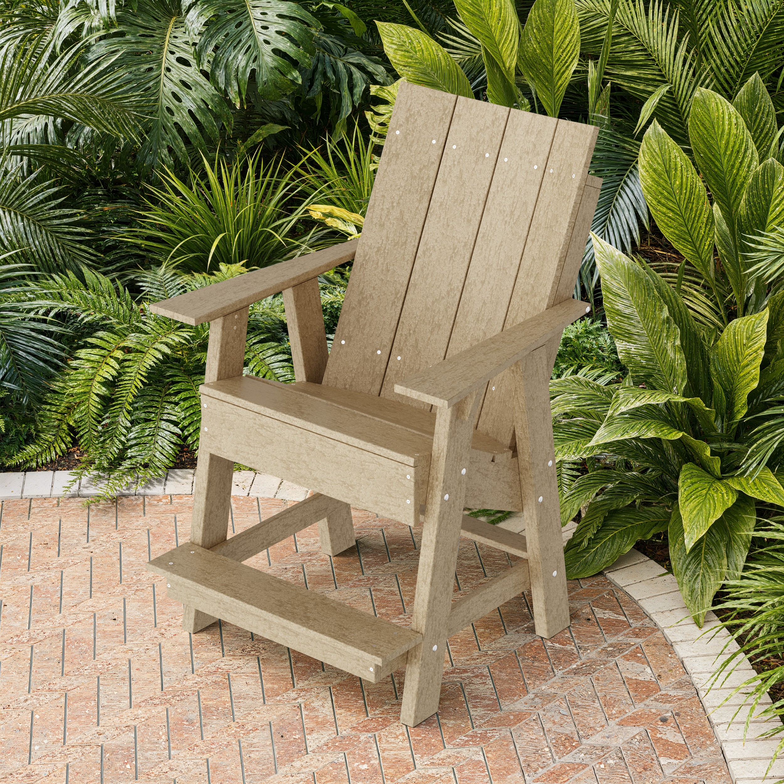 Contemporary Tall Modern Adirondack Chair