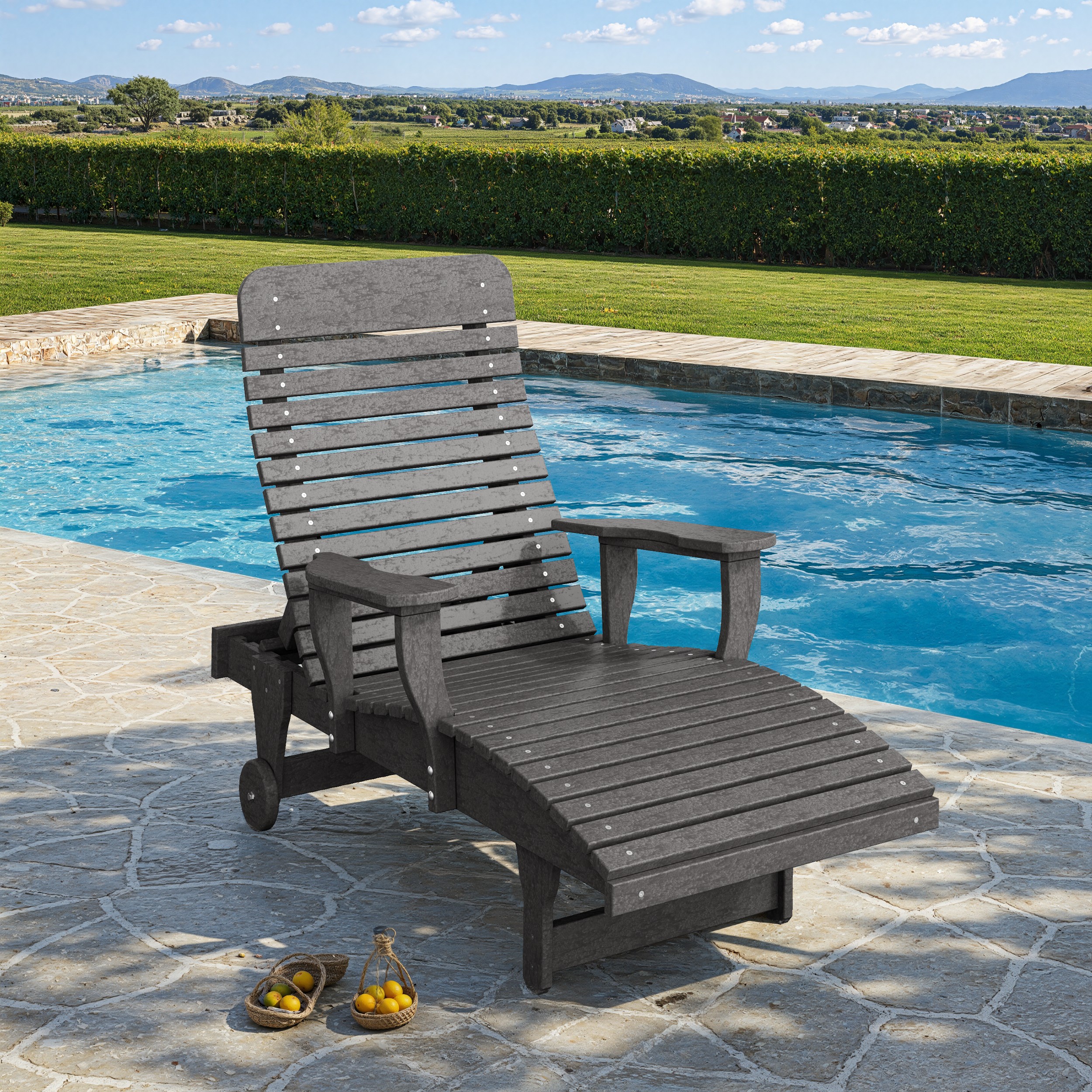 Signature Chaise Lounge with Arms