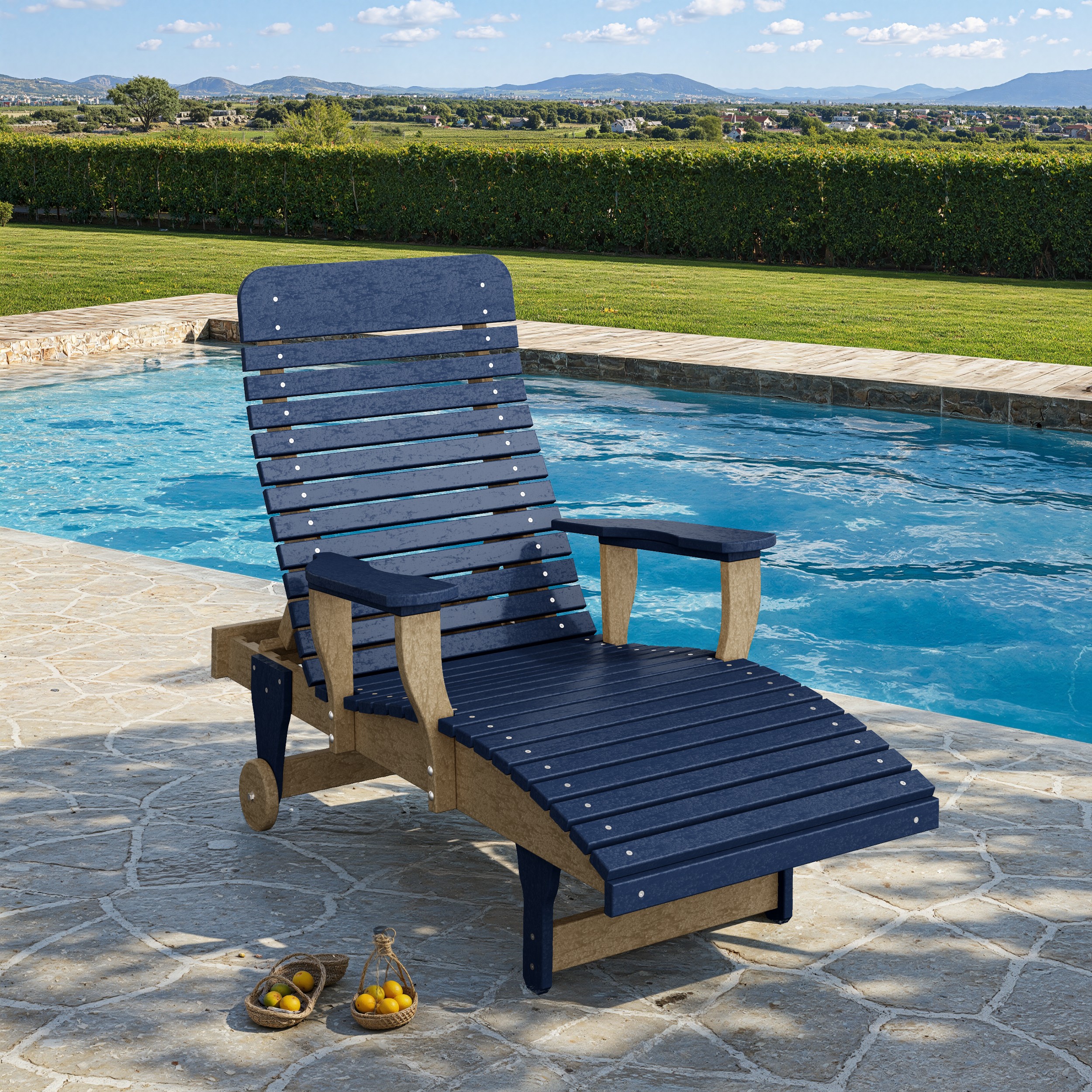 Signature Chaise Lounge with Arms