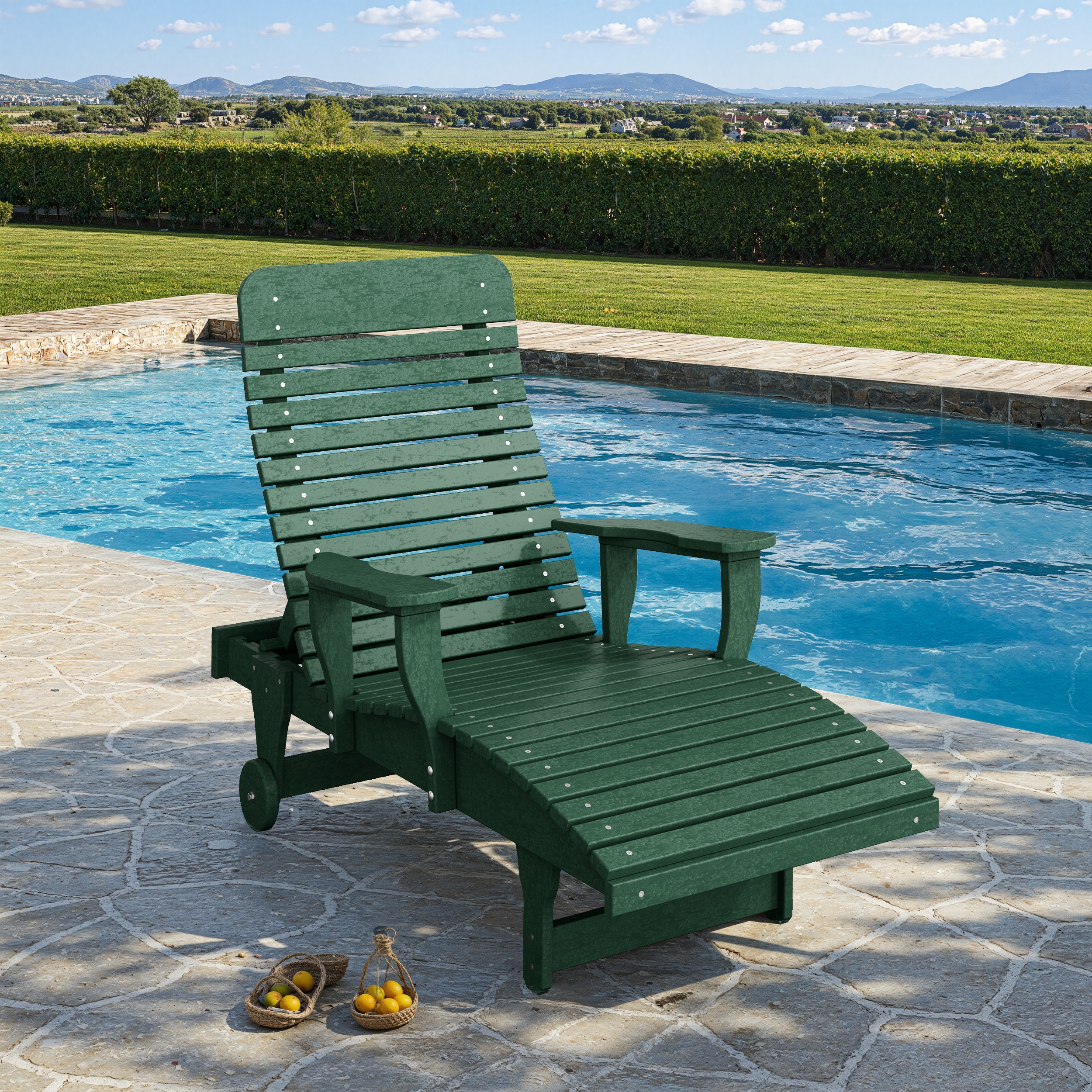 Signature Chaise Lounge with Arms