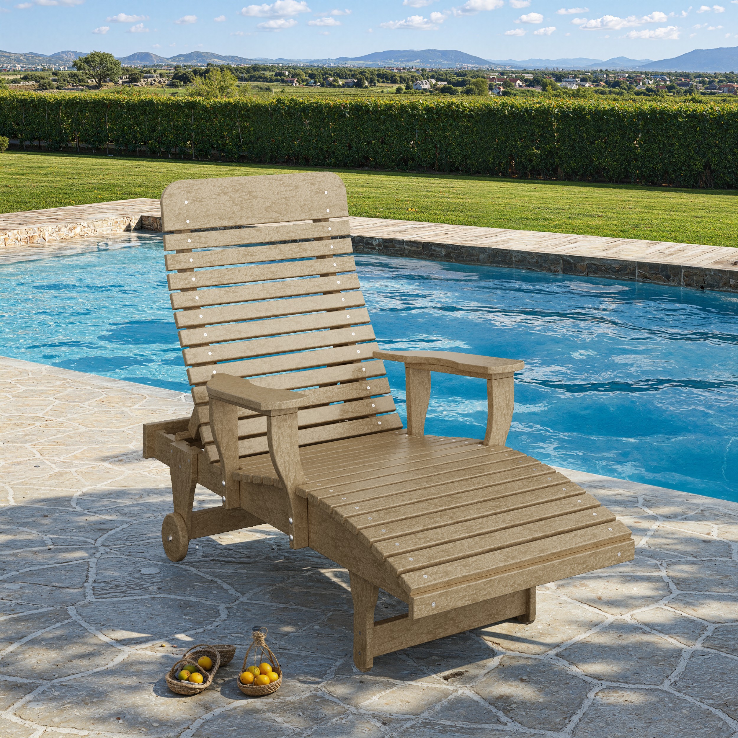 Signature Chaise Lounge with Arms