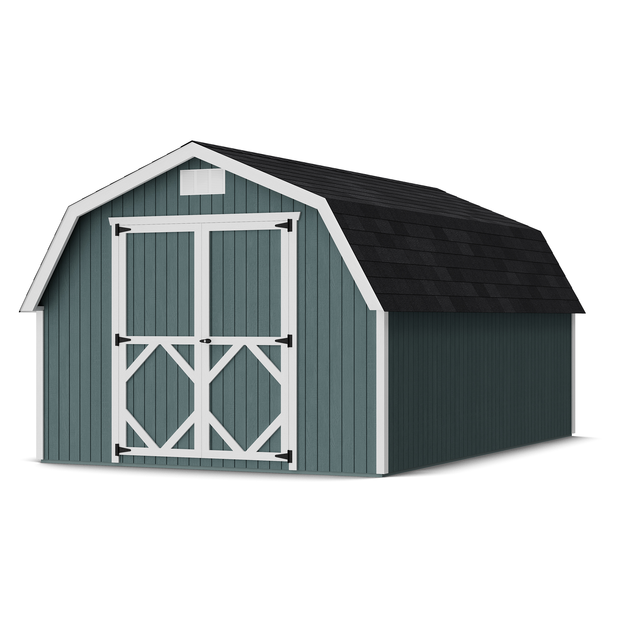 Front view of Classic Gambrel 4' Barn Shed