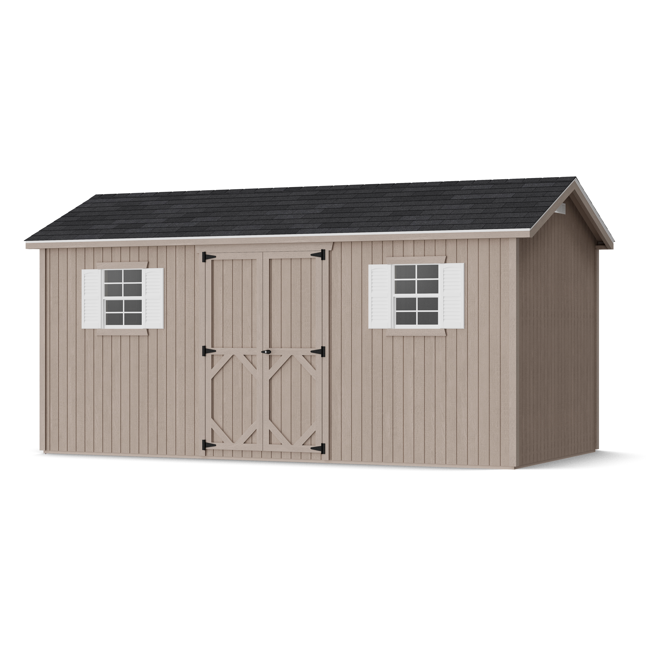 Rendering of Classic Workshop Shed in assembly process ready to be painted.