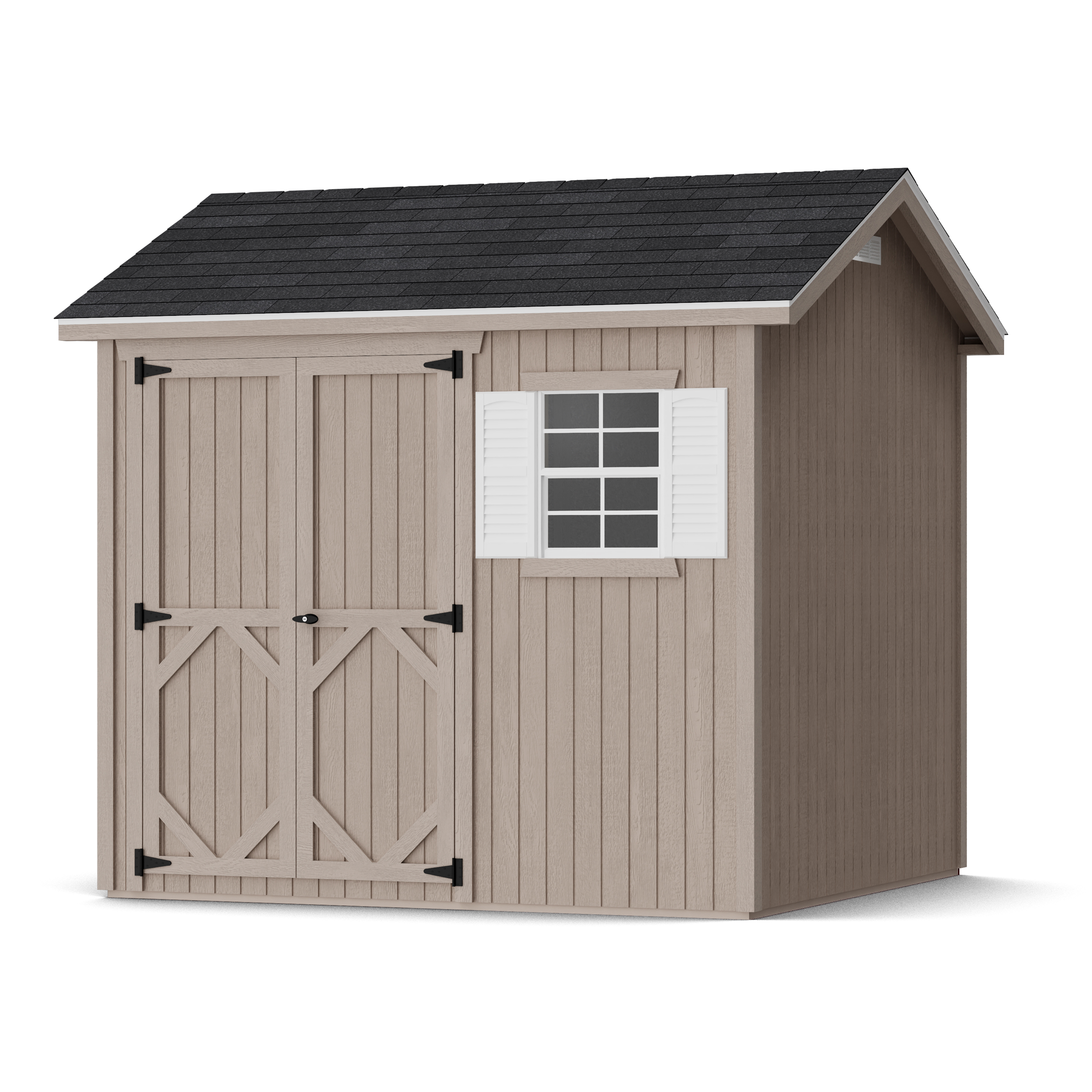 Rendering of Classic Workshop Shed in assembly process ready to be painted.