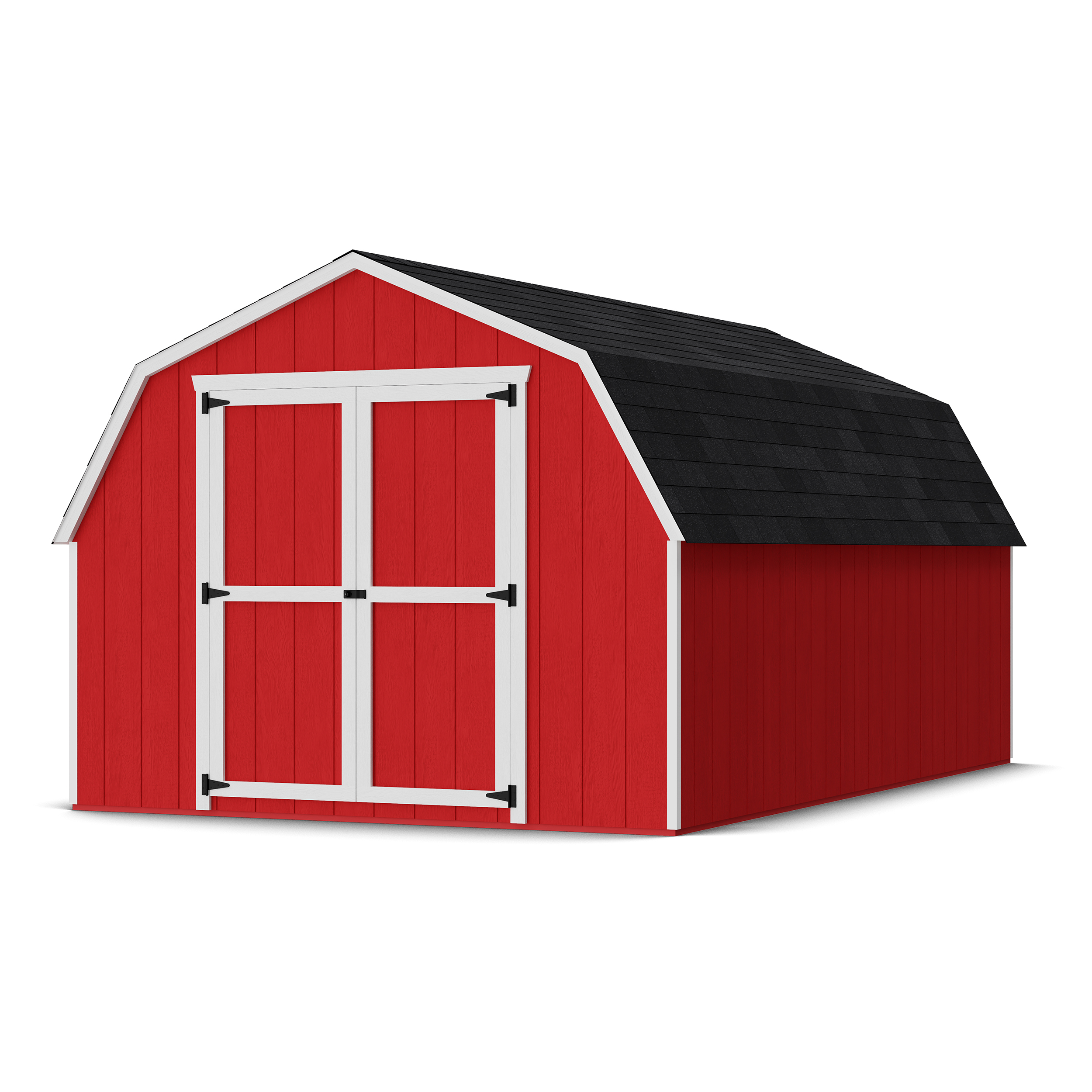Front view of Value Gambrel 4' Barn Shed