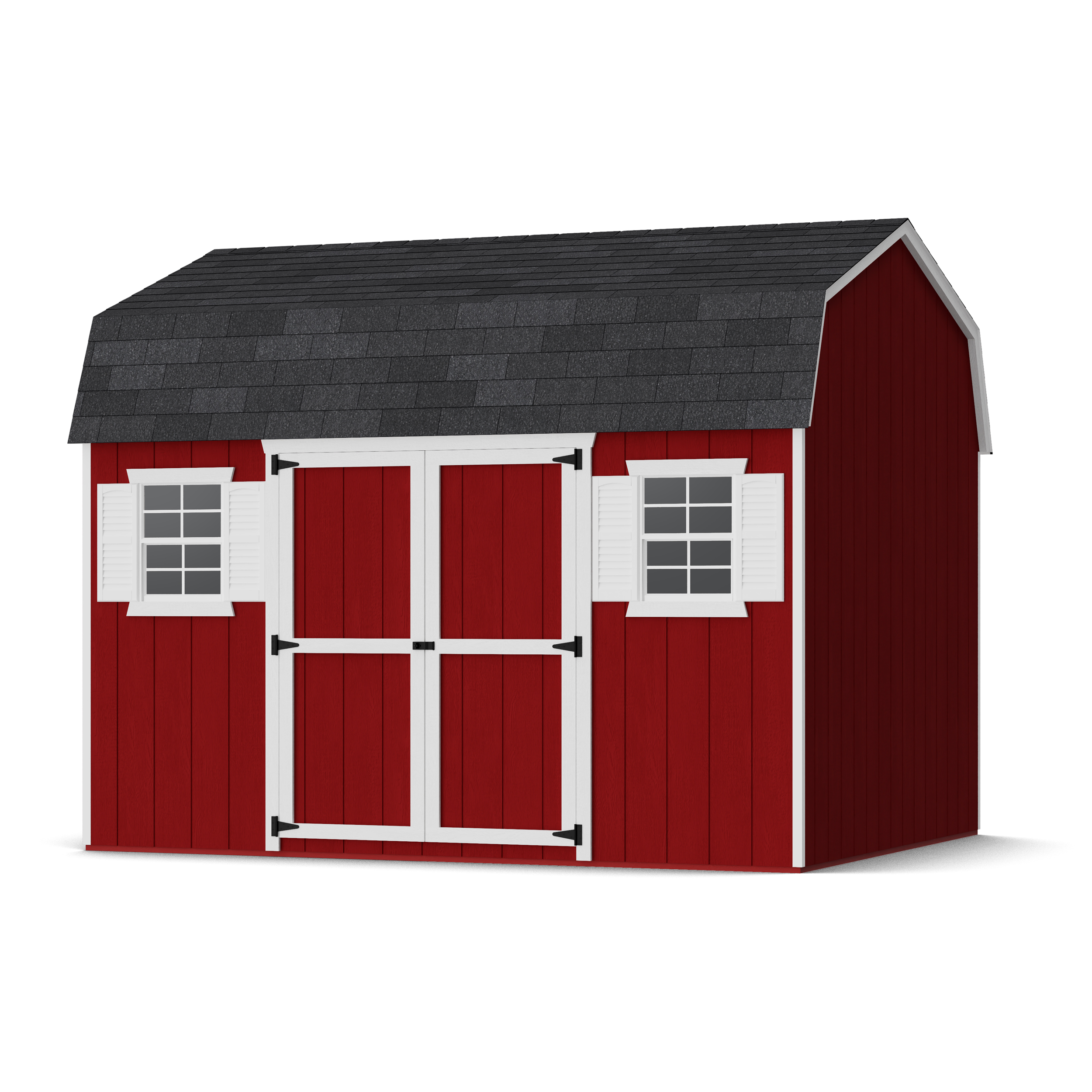 Rendering of Value Workshop Barn Shed with shingles and paint.