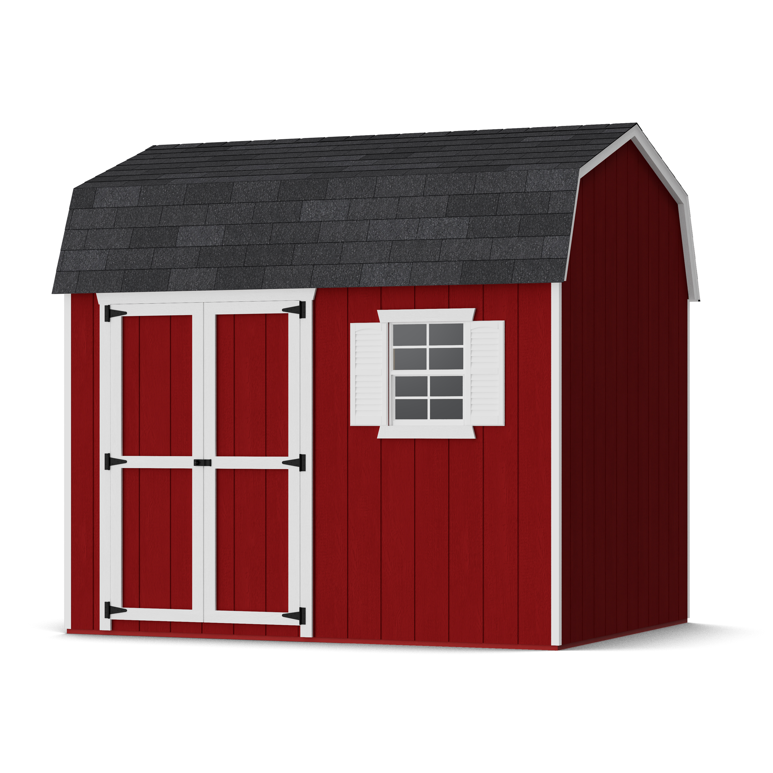 Rendering of Value Workshop Barn Shed with shingles and paint.