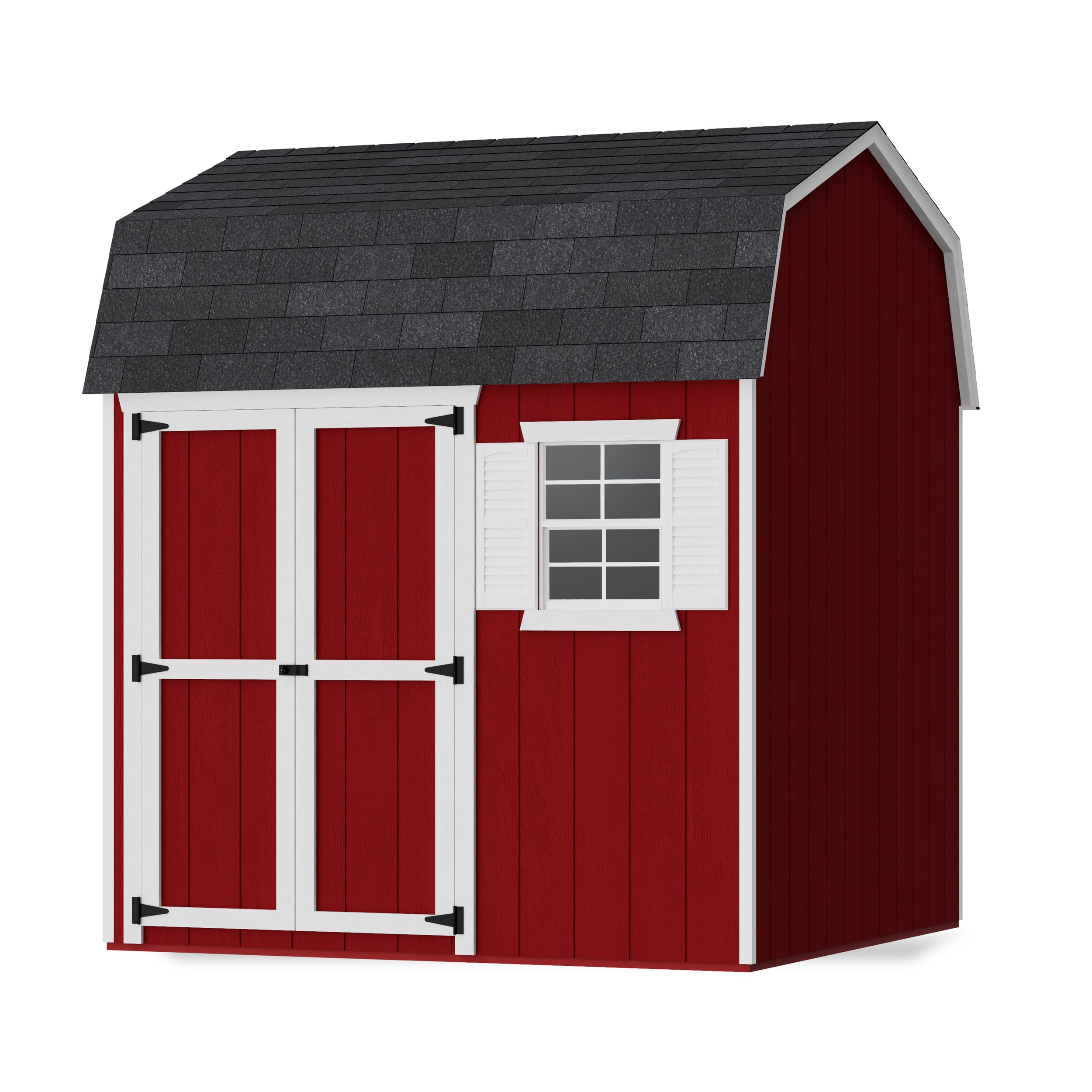 Rendering of Value Workshop Barn Shed with shingles and paint.