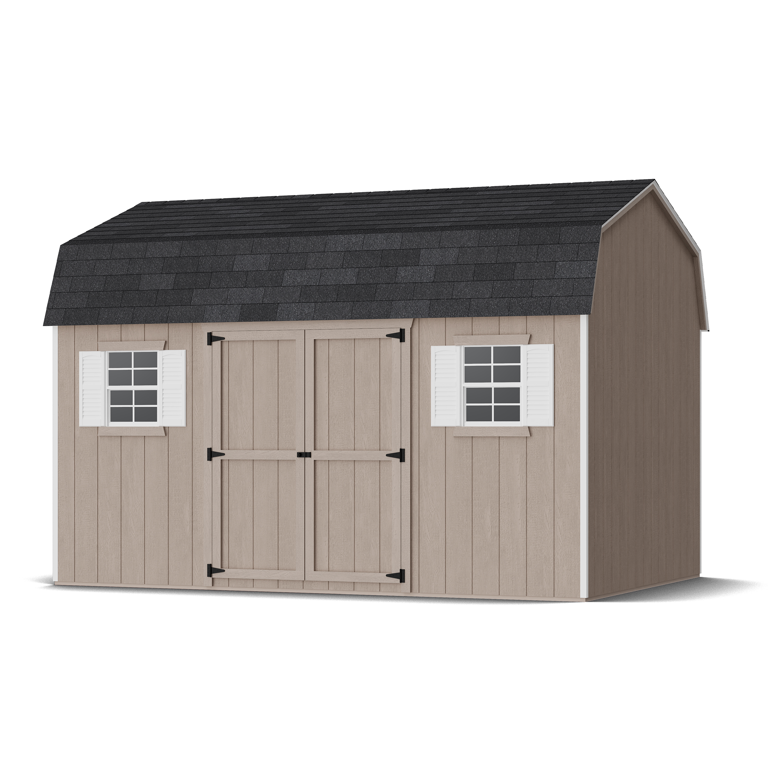 Rendering of Value Workshop Barn Shed in assembly process ready to be painted.
