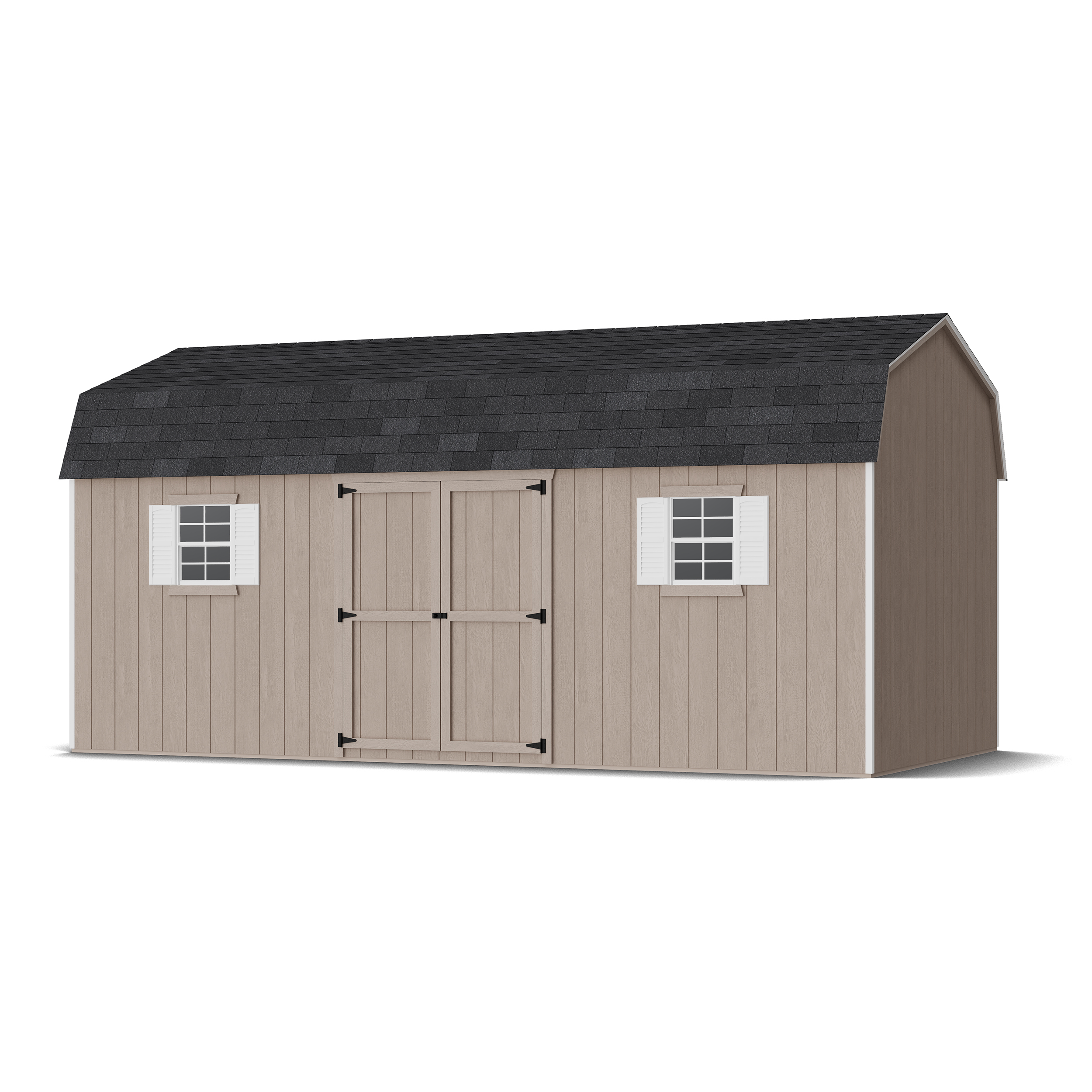 Rendering of Value Workshop Barn Shed in assembly process ready to be painted.