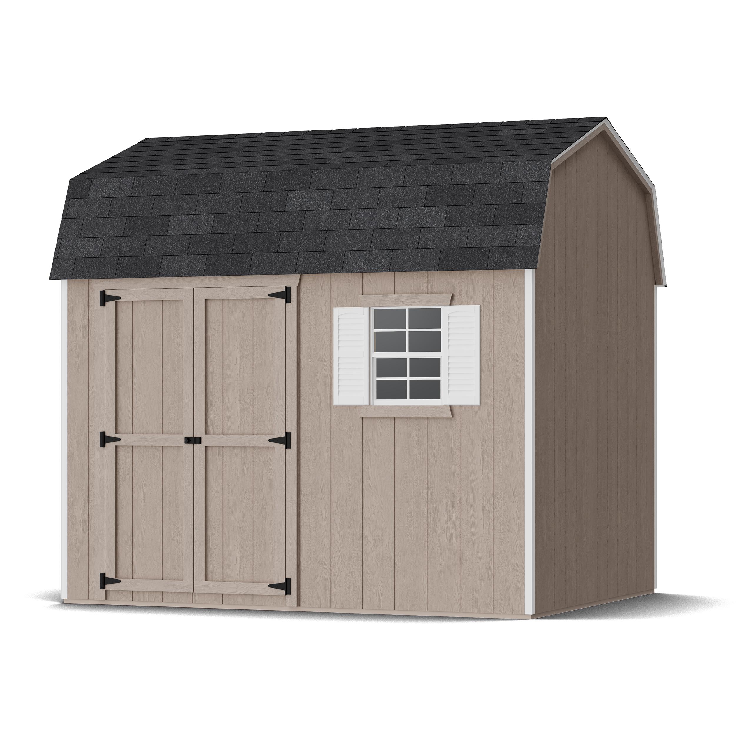 Rendering of Value Workshop Barn Shed in assembly process ready to be painted.