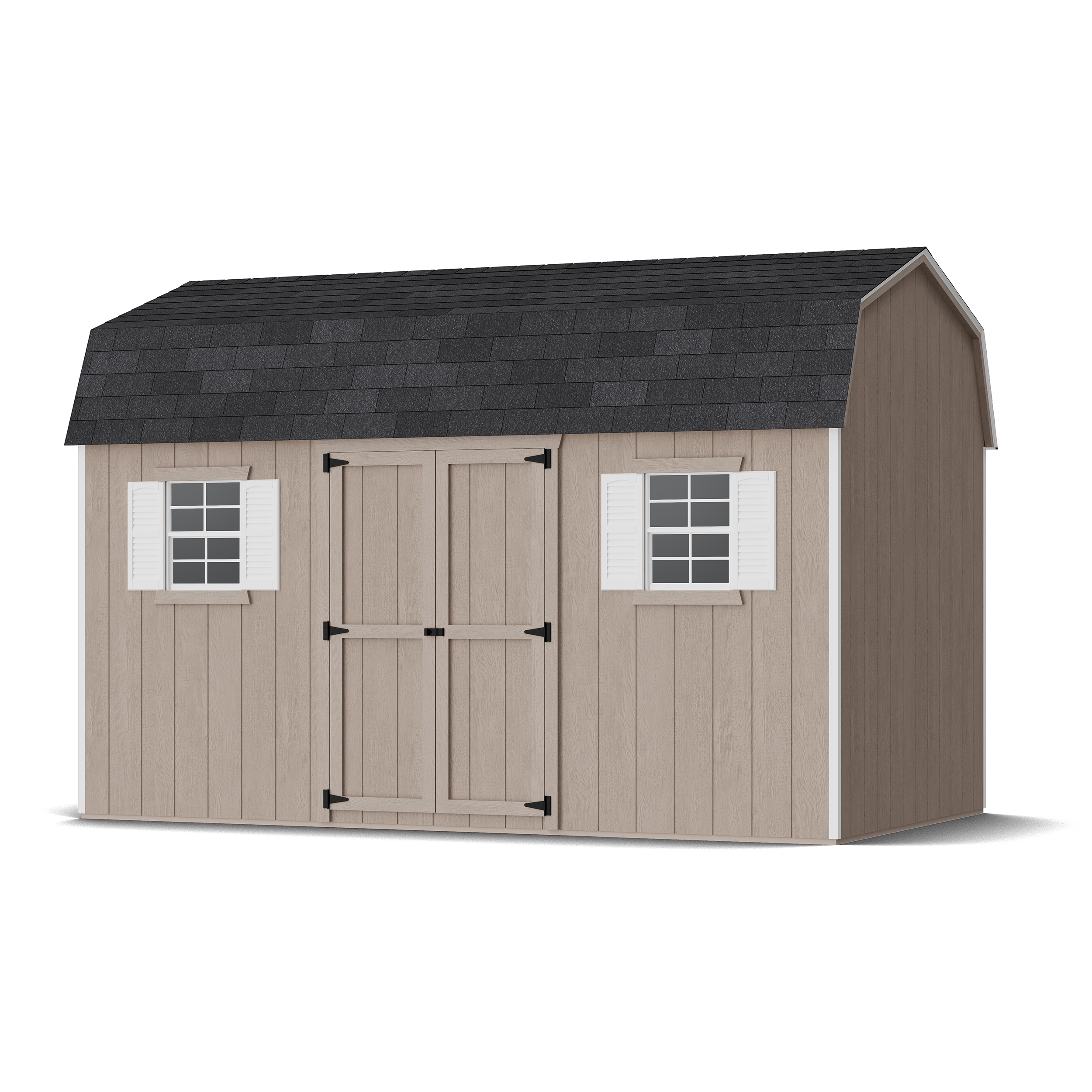 Rendering of Value Workshop Barn Shed in assembly process ready to be painted.