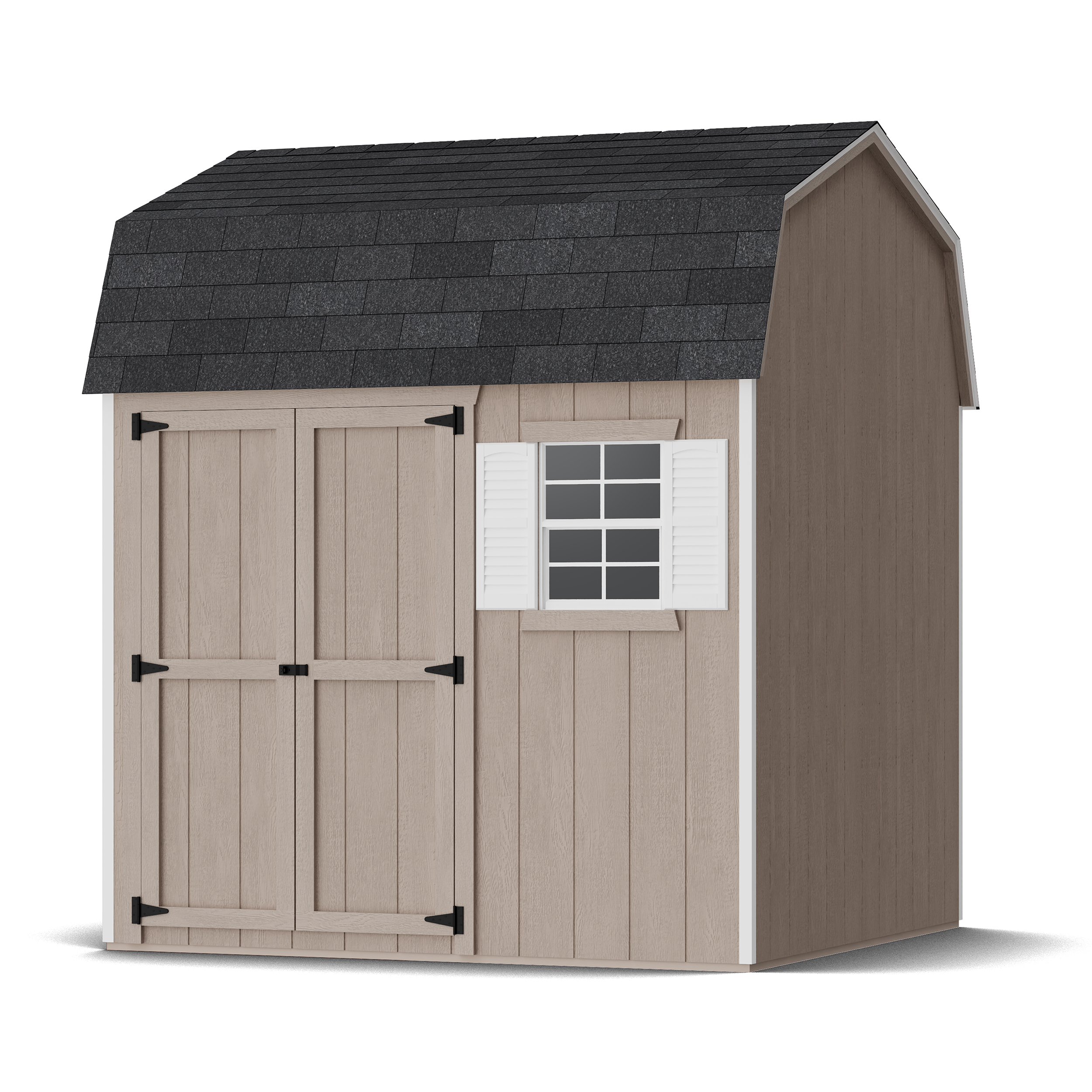 Rendering of Value Workshop Barn Shed in assembly process ready to be painted.