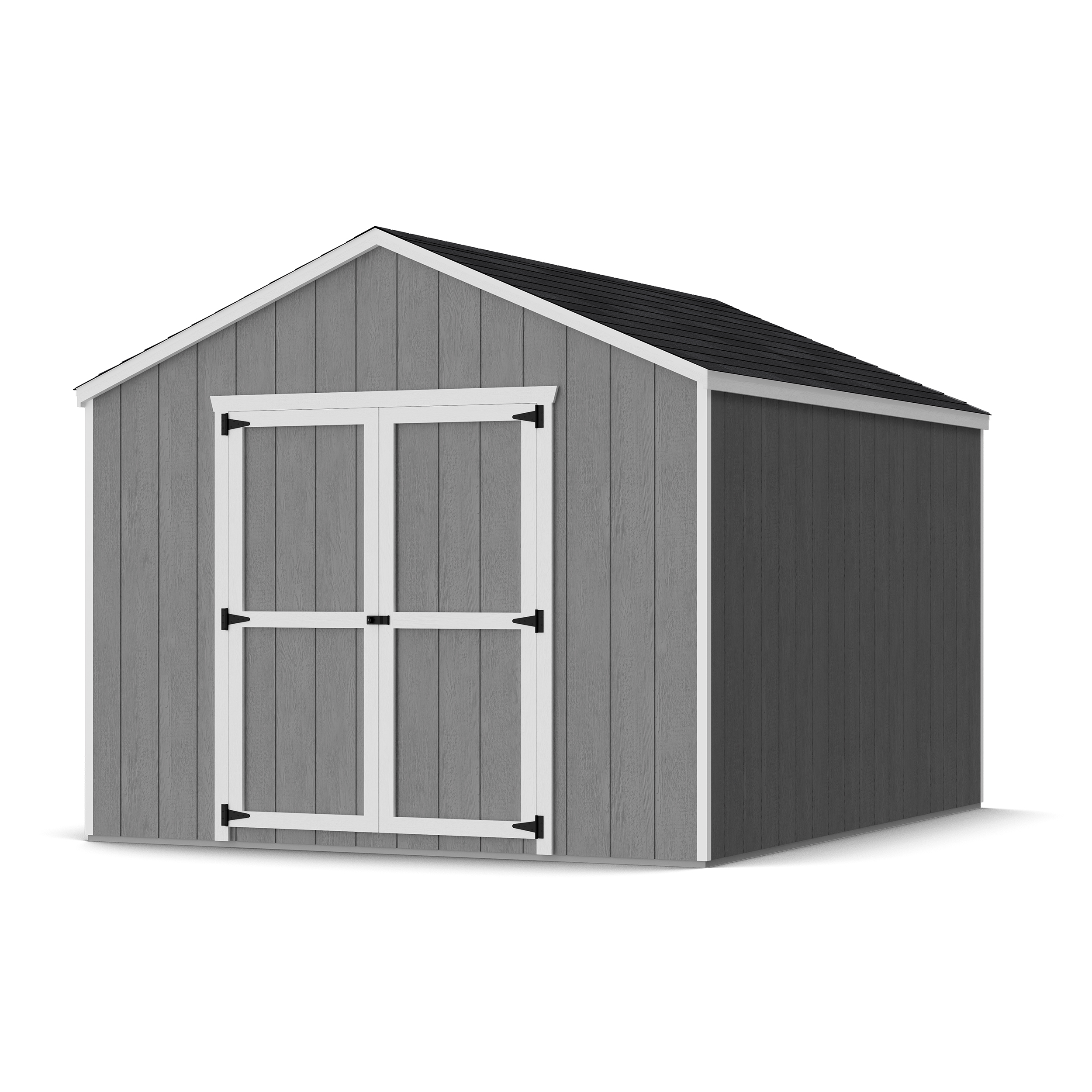 Rendering of Value Gable Shed with shingles and paint.